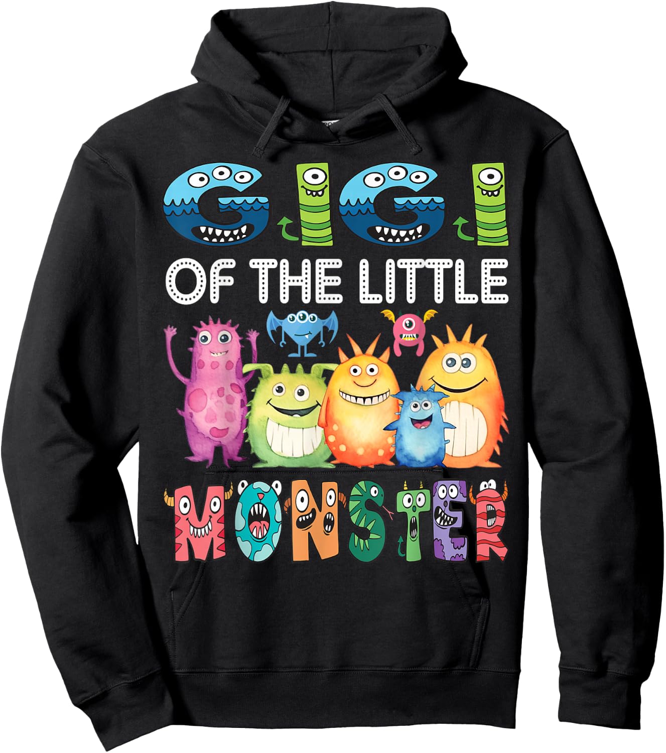 Gigi Of The Little Monster Kids 1St Birthday Party Hoodie - Hoodie | Black