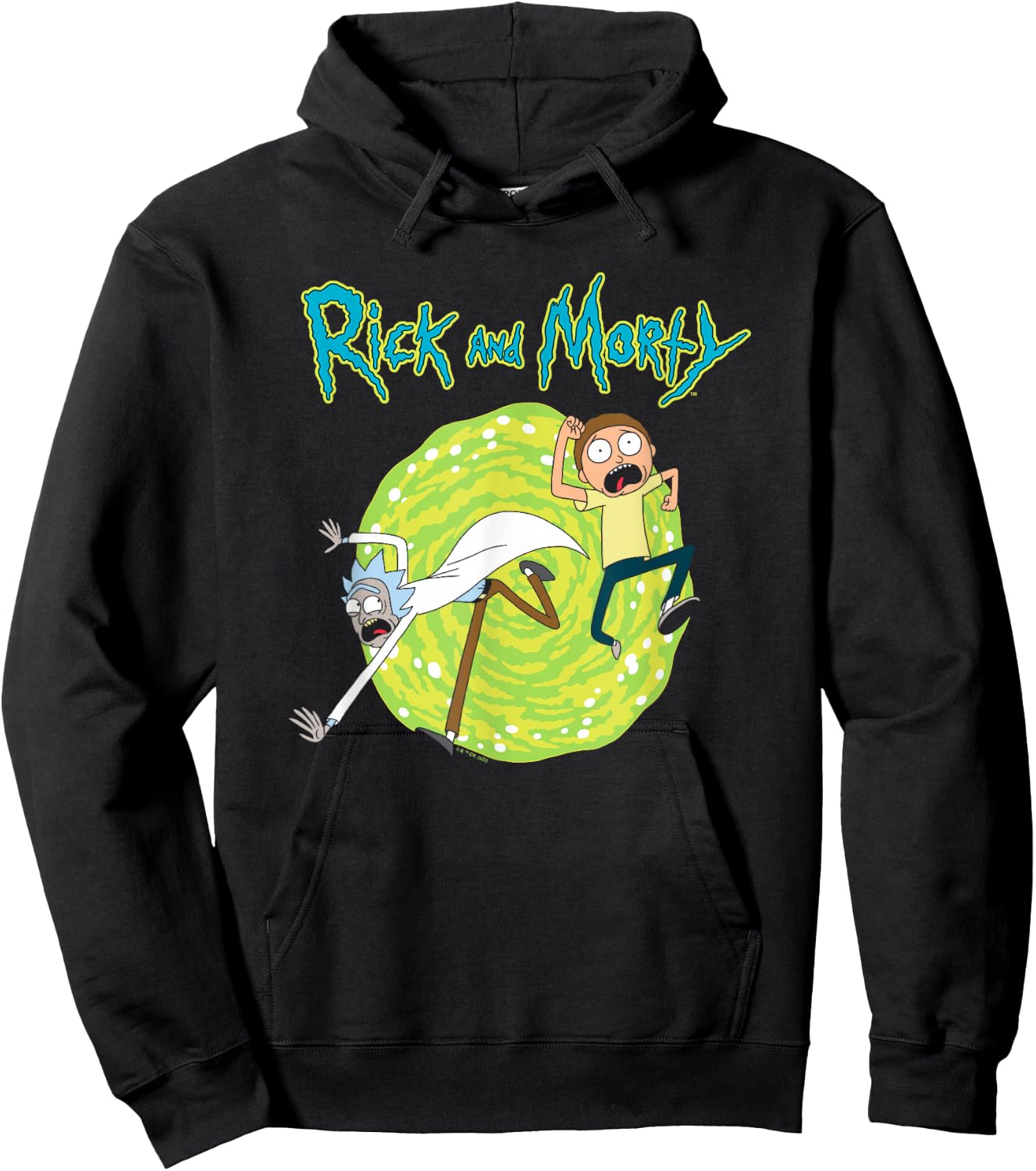 Rick and Morty Portal Hoodie - Hoodie | Black