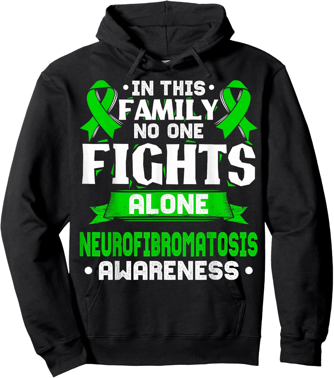 NF T Shirt - Neurofibromatosis Awareness Hoodie - Hoodie | Black