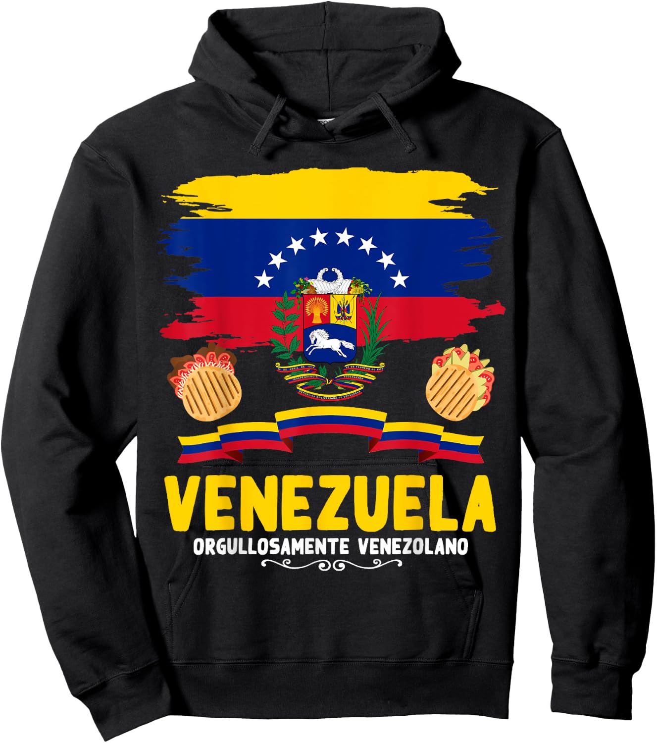 Venezuela Flag Outfit Idea For Kids & Venezuelan Flag Hoodie - Hoodie | Black