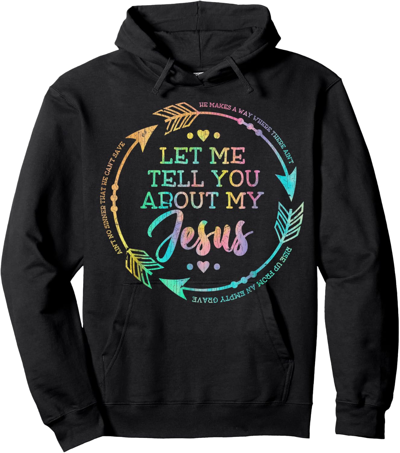 Vintage Retro Christian Gift Let Me Tell You About My Jesus Hoodie - Hoodie | Black