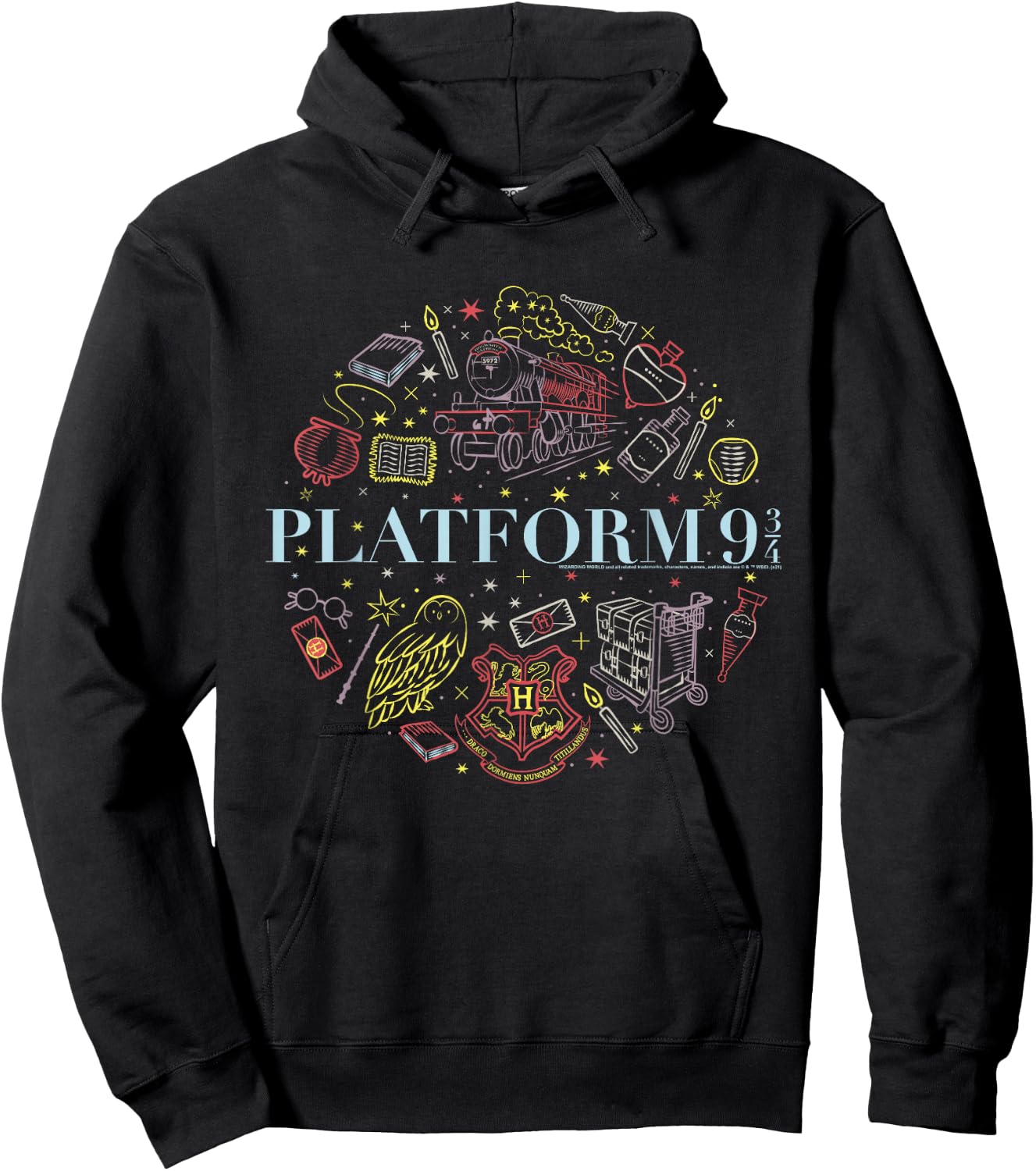 Harry Potter Platform 9 3/4 Hoodie - Hoodie | Black