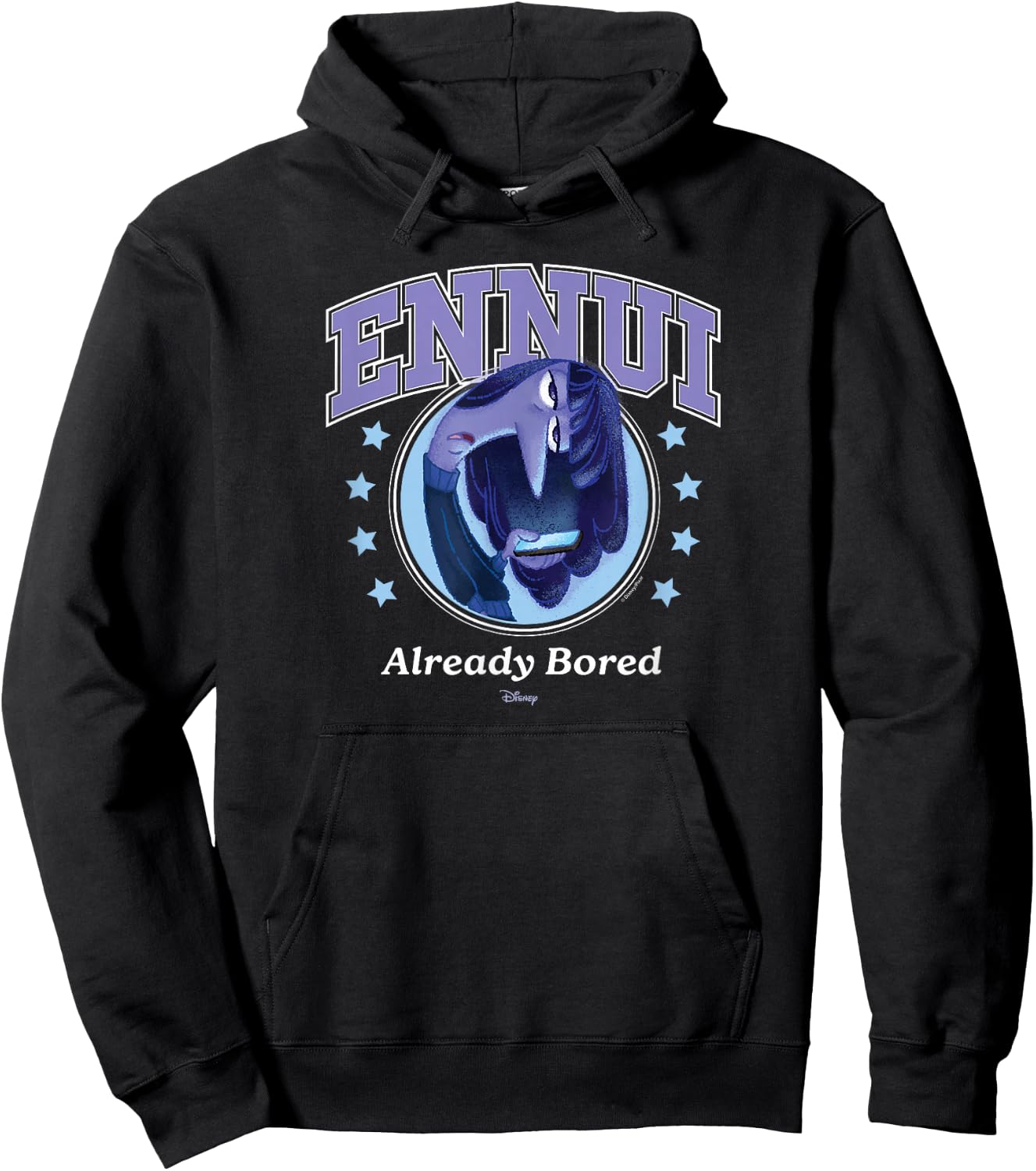 Inside Out 2 - Ennui Already Bored Emotion Character Hoodie - Hoodie | Black