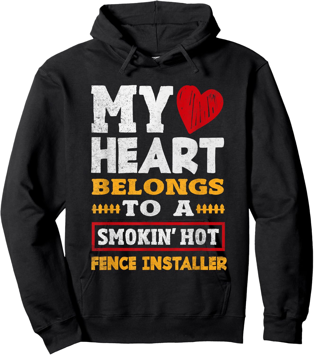 Funny Fencing Specialist Saying Fence Installer Hoodie - Hoodie | Black
