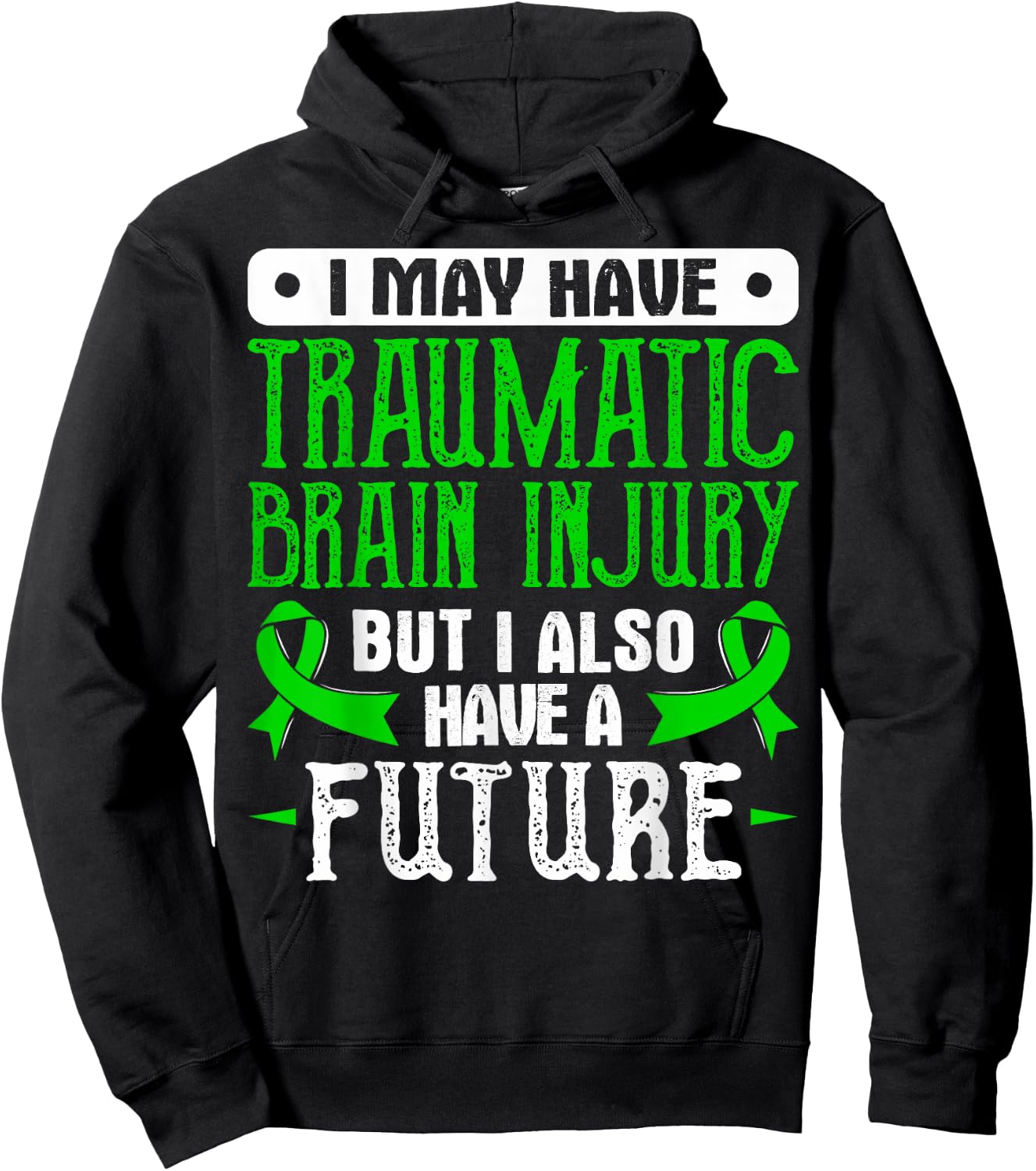 Traumatic Brain Injury Awareness Gift - TBI Hoodie - Hoodie | Black