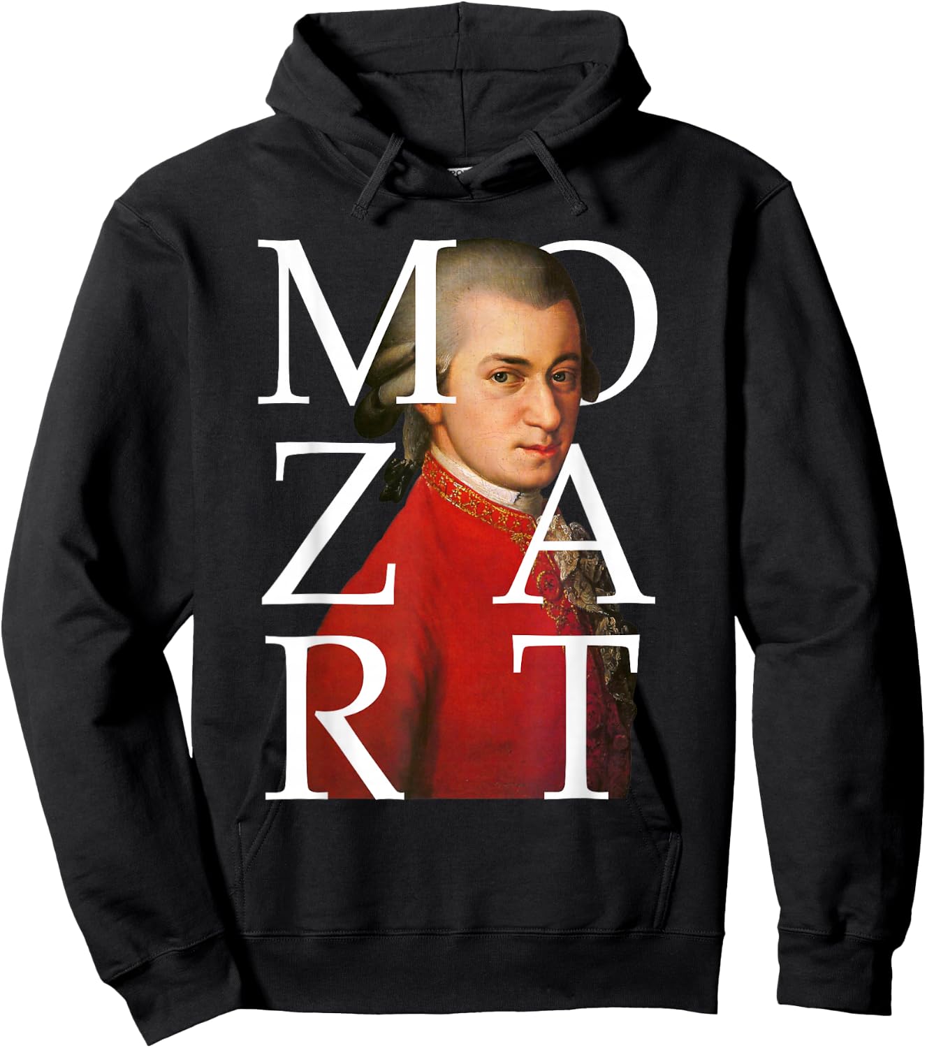 Composer of Classical Music Mozart Hoodie - Hoodie | Black