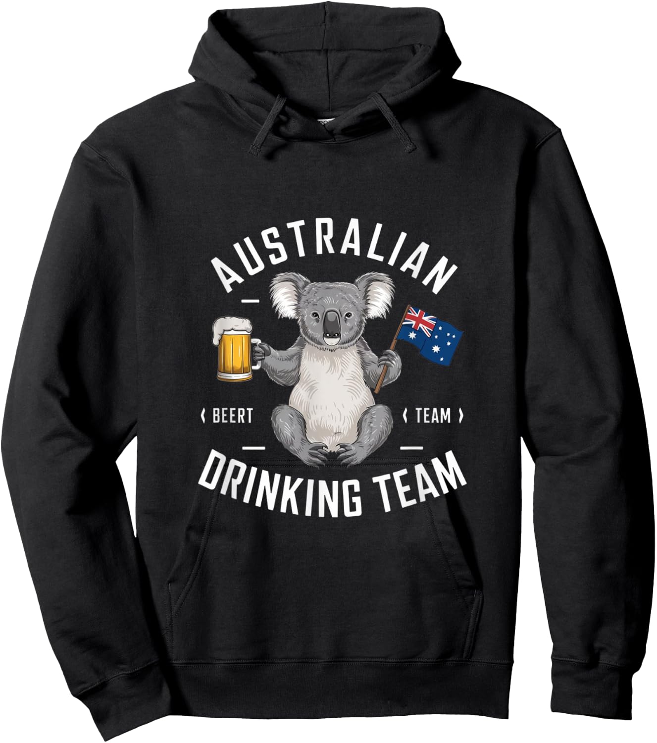 Australian Drinking Team Beer Lover Drinker Australia Koala Hoodie - Hoodie | Black