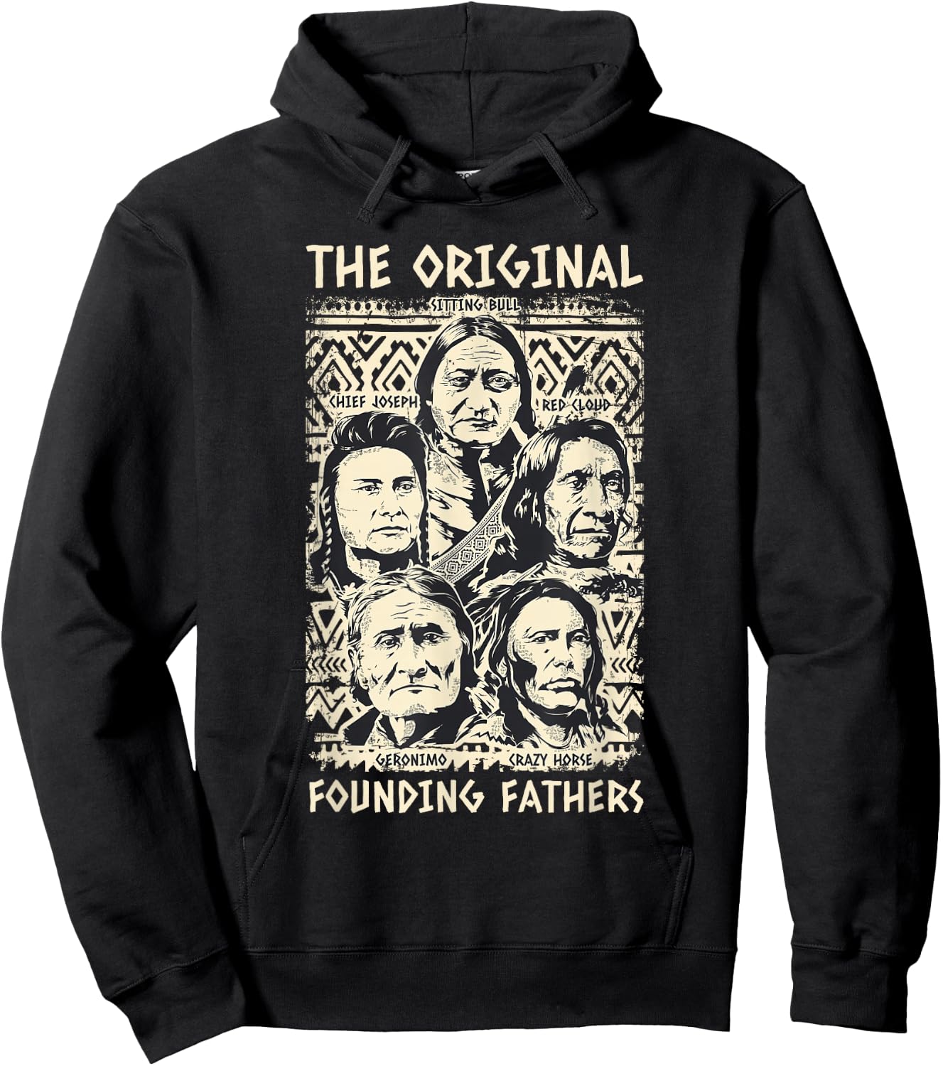 Original Founding Fathers Native American Tribe Hoodie - Hoodie | Black