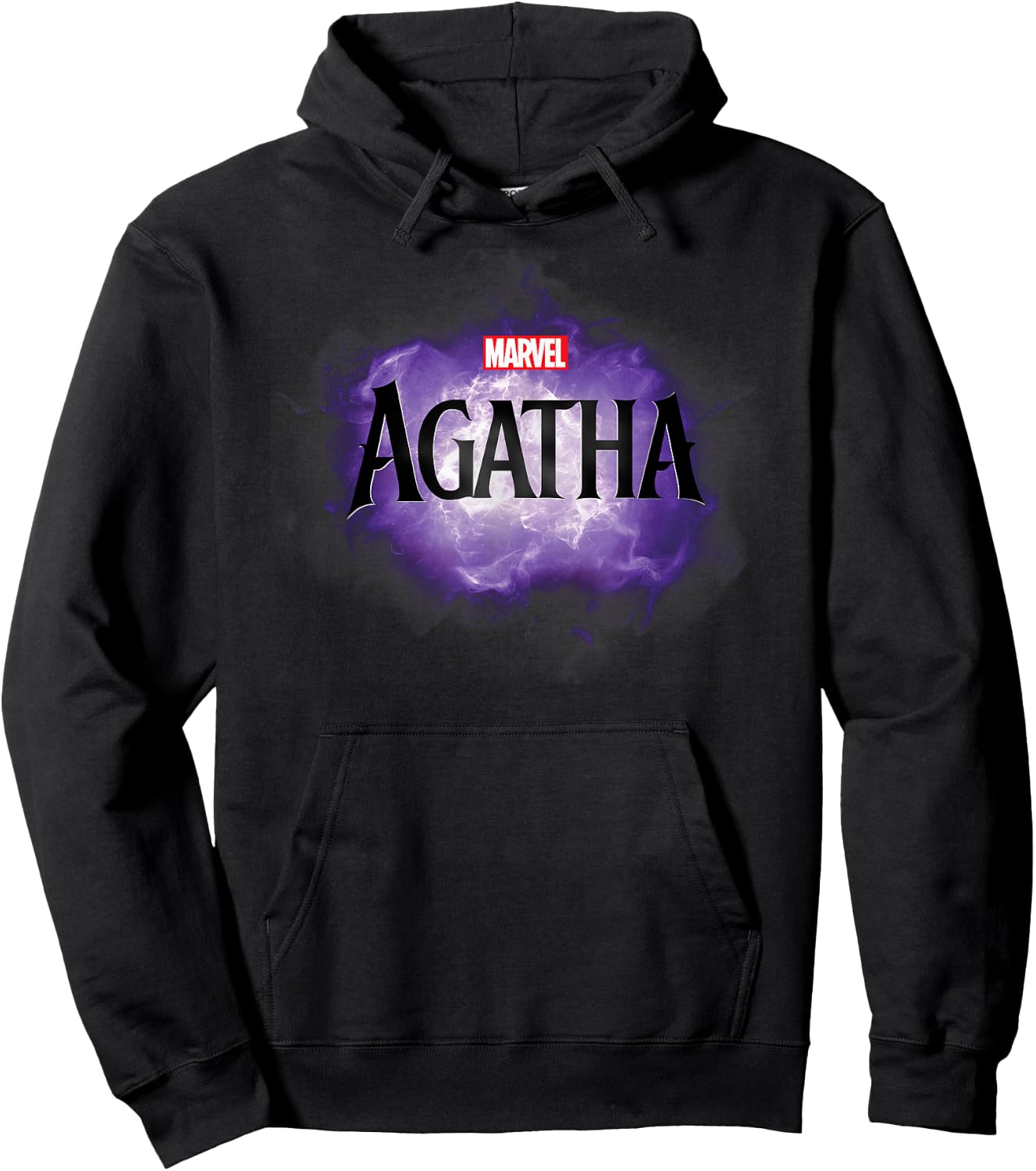 Marvel Agatha All Along Disney+ Series Official Agatha Logo Hoodie - Hoodie | Black