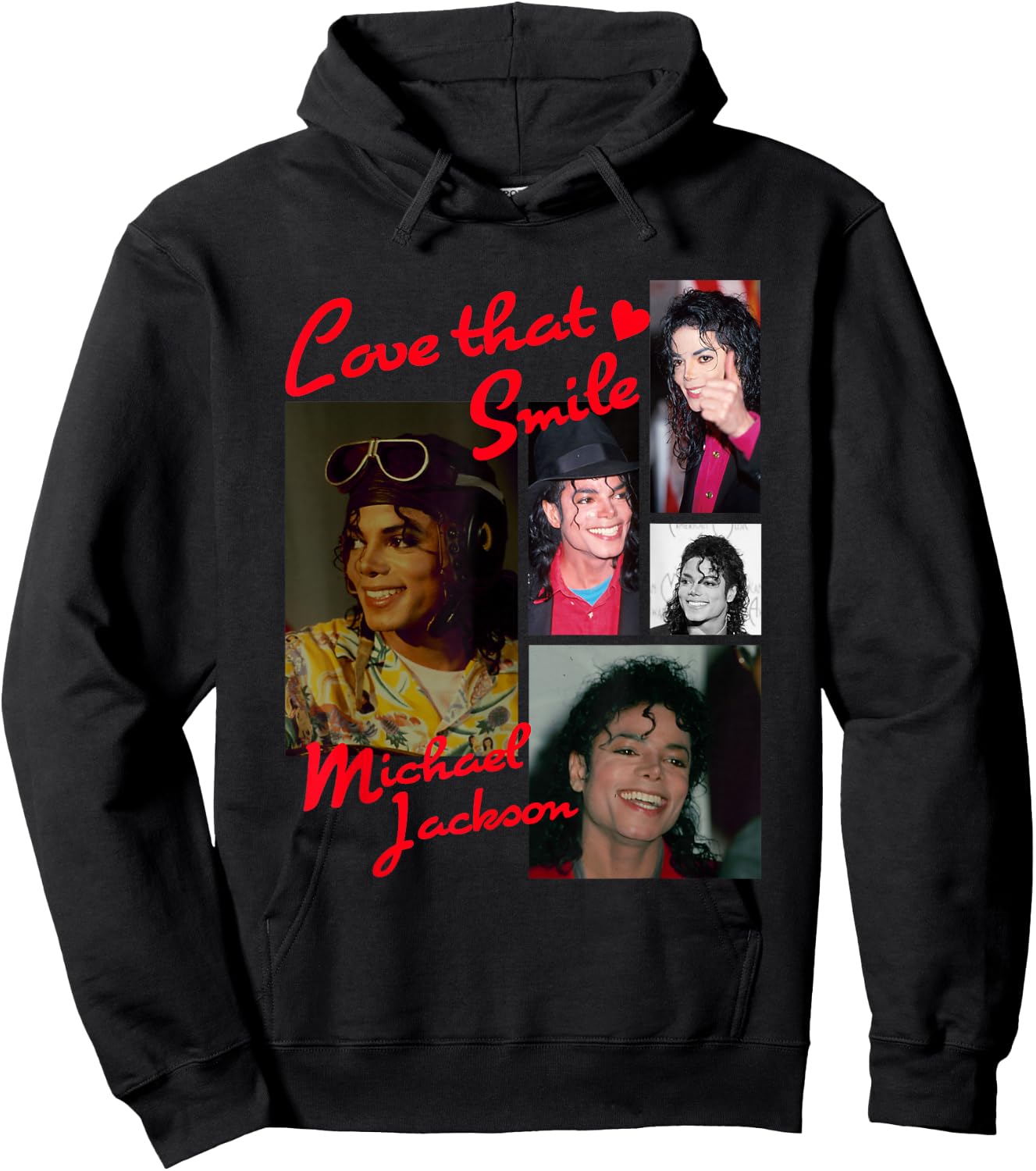 The King of Pop - Adults - Black - Small - Short Sleeve - Cotton Blend - Michael Jackson Fans Hoodie - Hoodie | Black