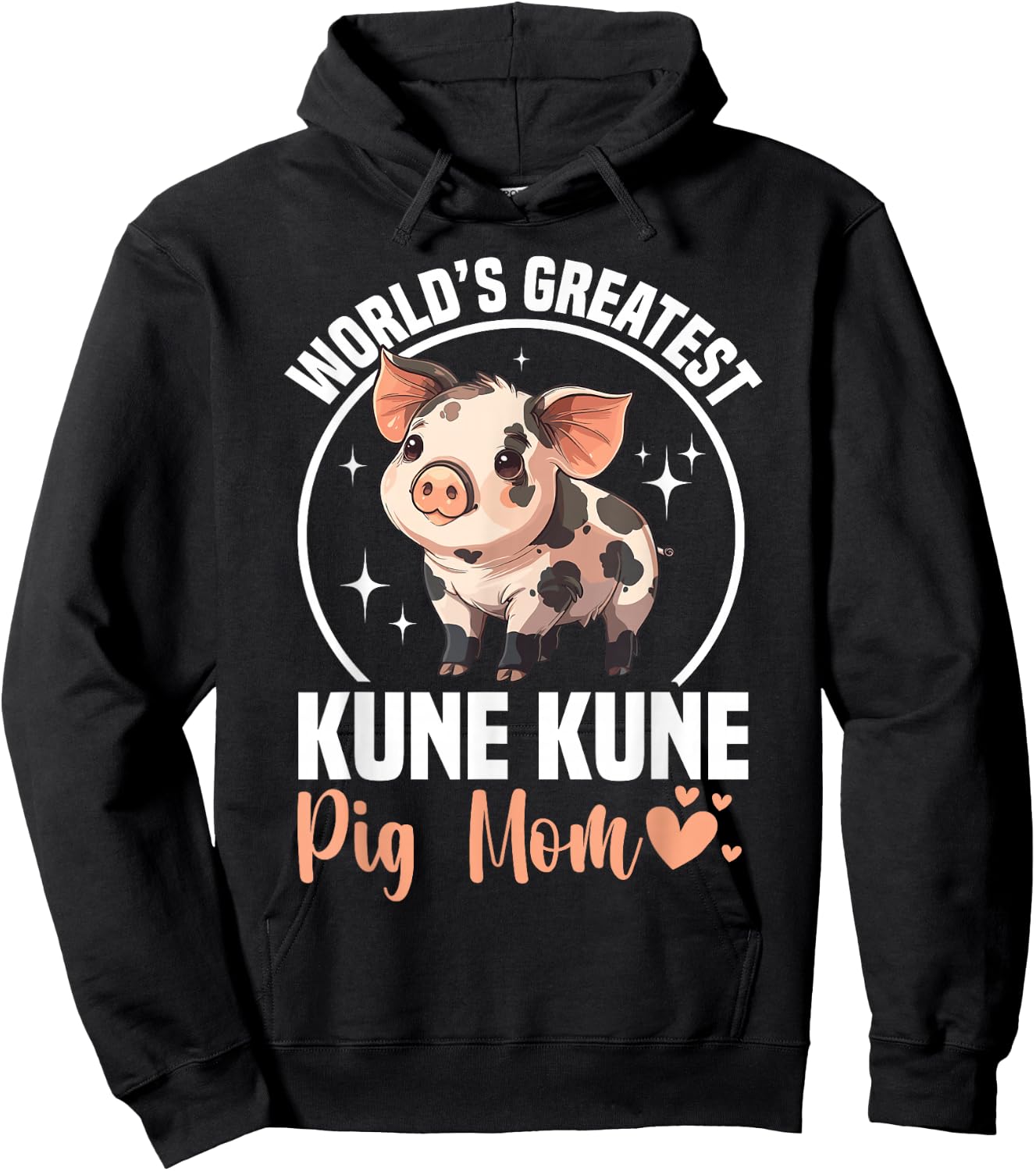 Kunekune Pig Accessories Pig Plush Breeder Kune Kune Pig Mom Hoodie - Hoodie | Black