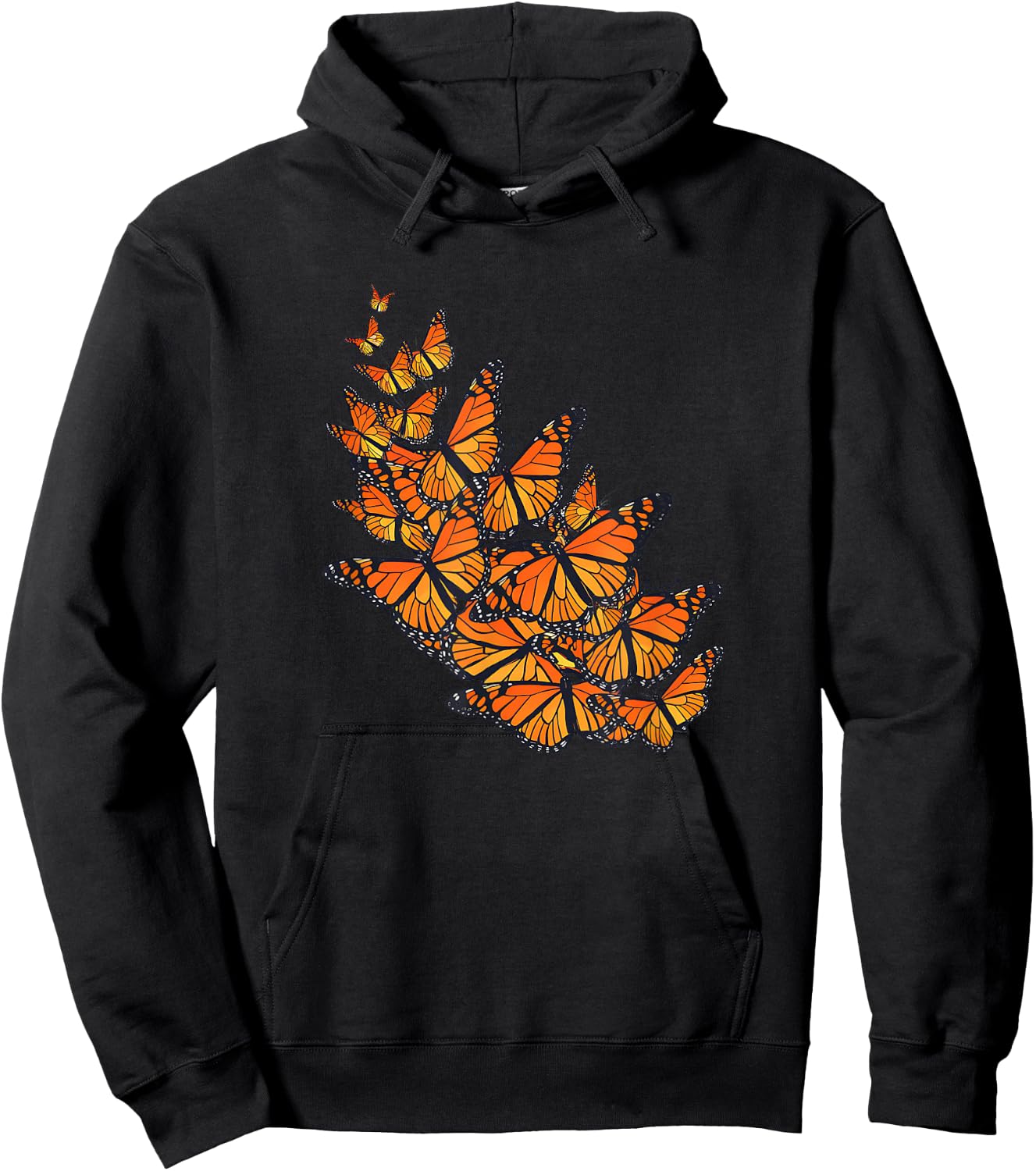 Monarch Butterfly Cute Butterflies Lover Inspirational Fun Hoodie - Hoodie | Black