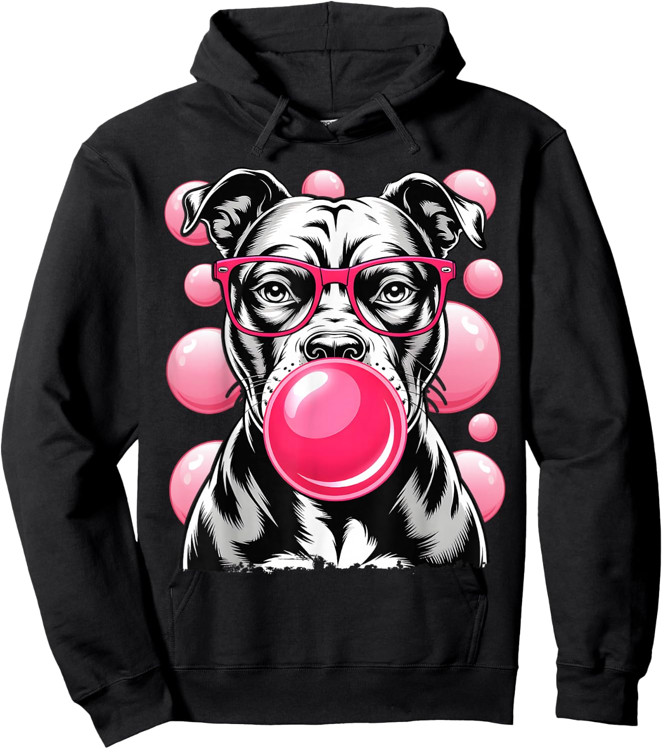 Goggles Gum Bubble Pit Bull Hoodie - Hoodie | Black