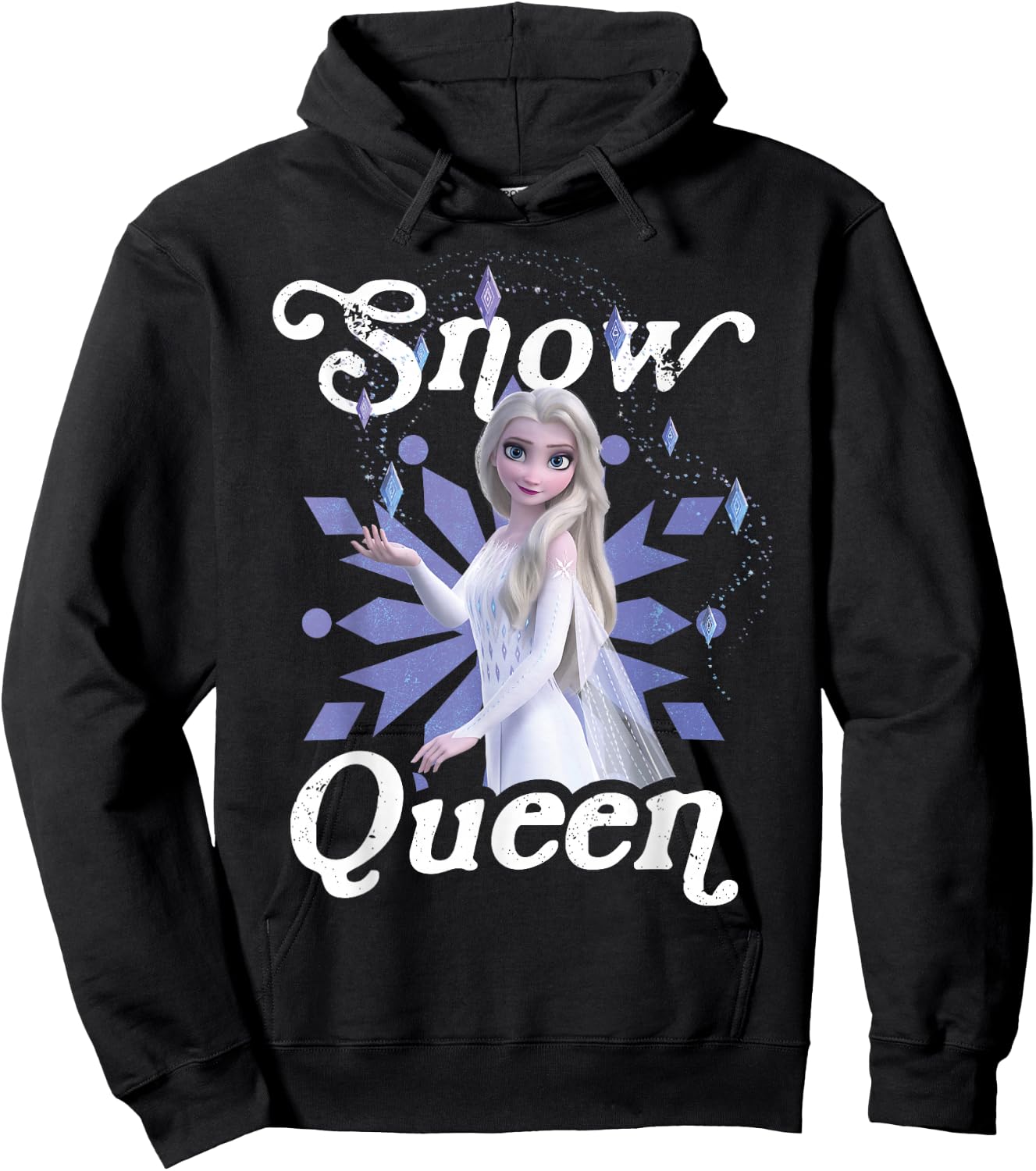Disney Frozen 2 Elsa Snow Queen Portrait Hoodie - Hoodie | Black