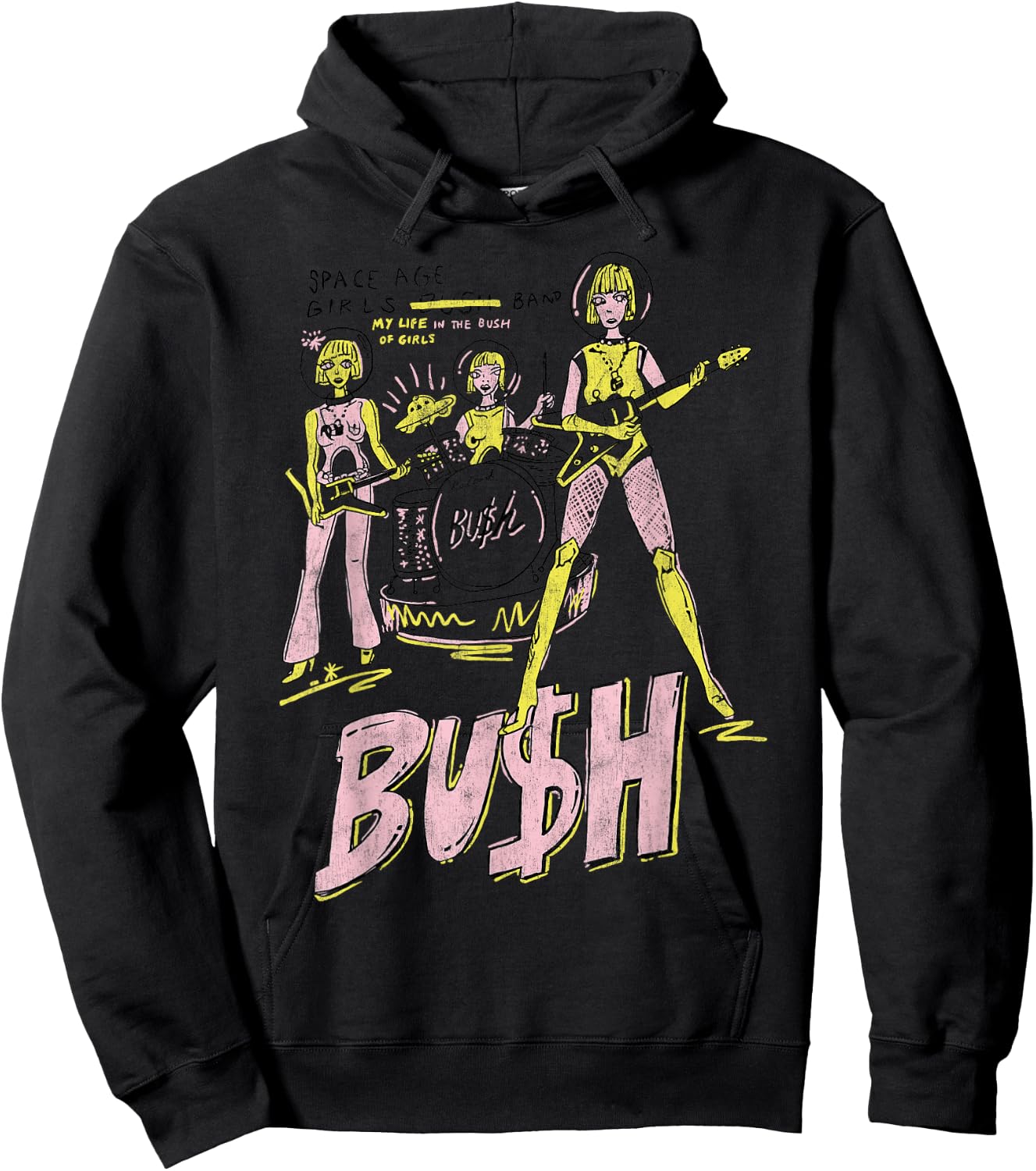 Bush – Space Age Girls Hoodie - Hoodie | Black