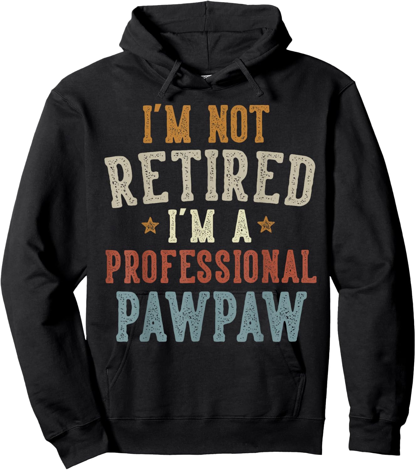 I'm Not Retired I'm A Professional Pawpaw Father's Day Hoodie - Hoodie | Black