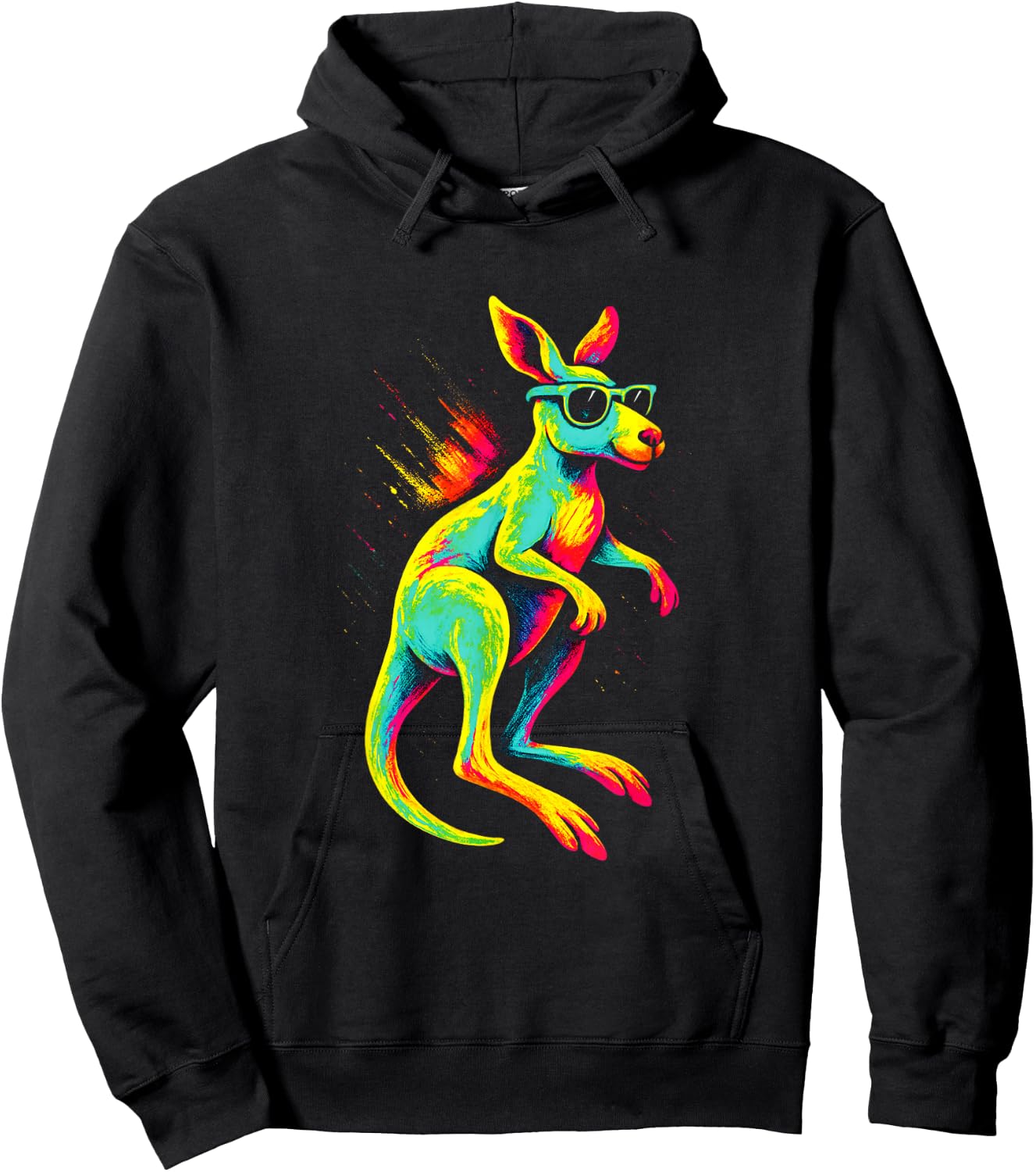 Sunglasses Kangaroo - Funny Australia Souvenir Hoodie - Hoodie | Black
