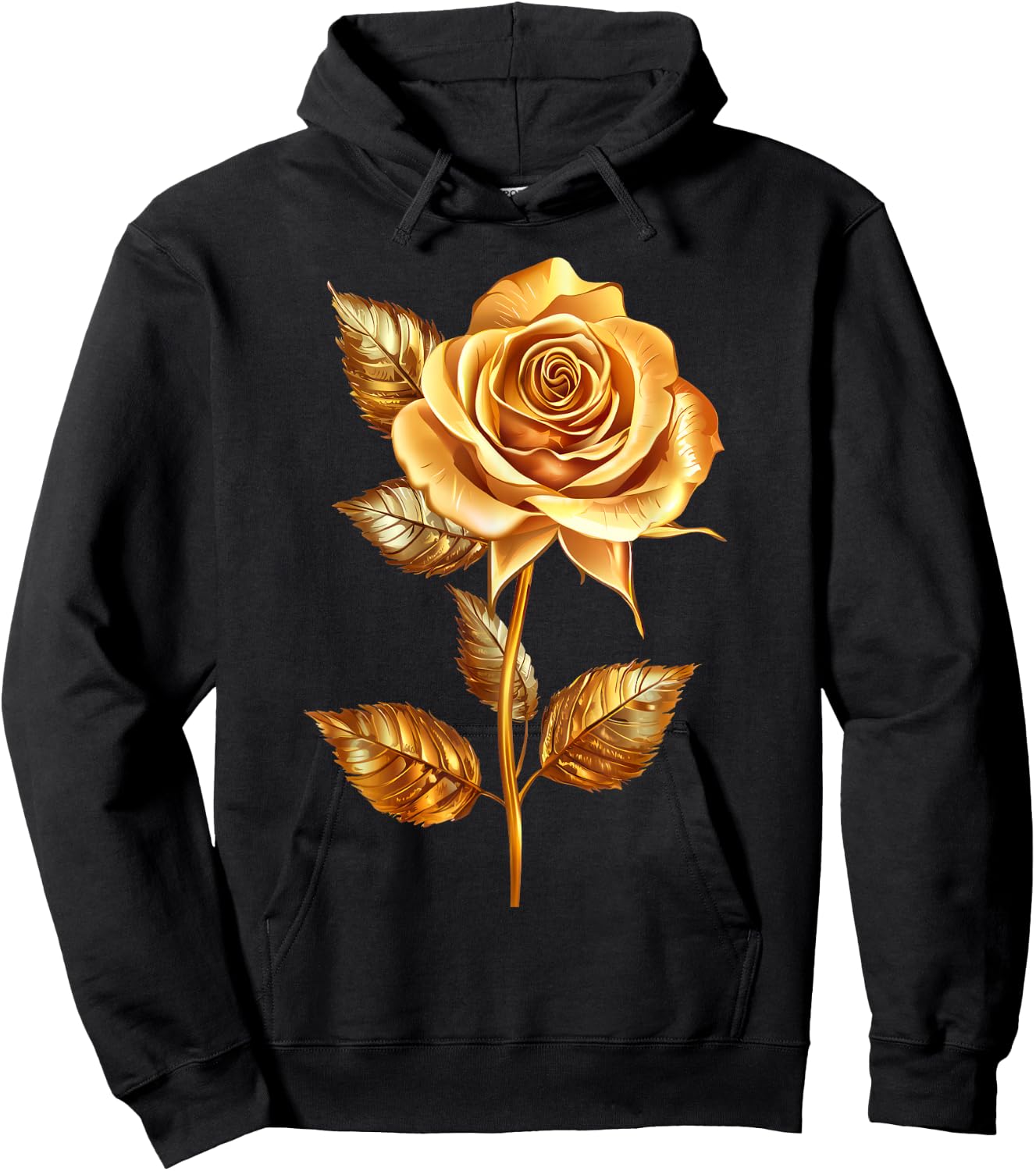 Rose Graphic Hoodie - Hoodie | Black
