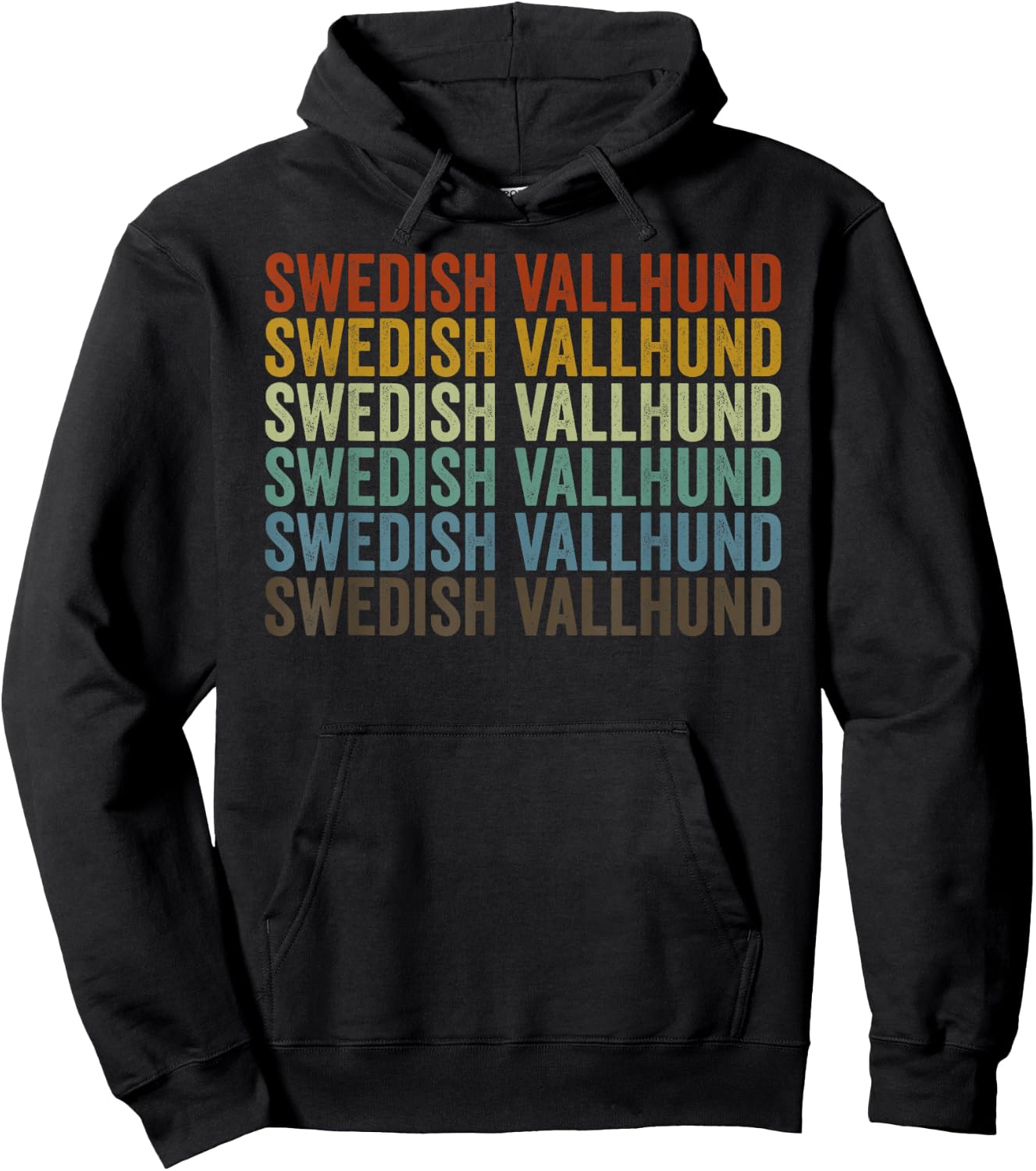 Swedish Vallhund Retro Hoodie - Hoodie | Black
