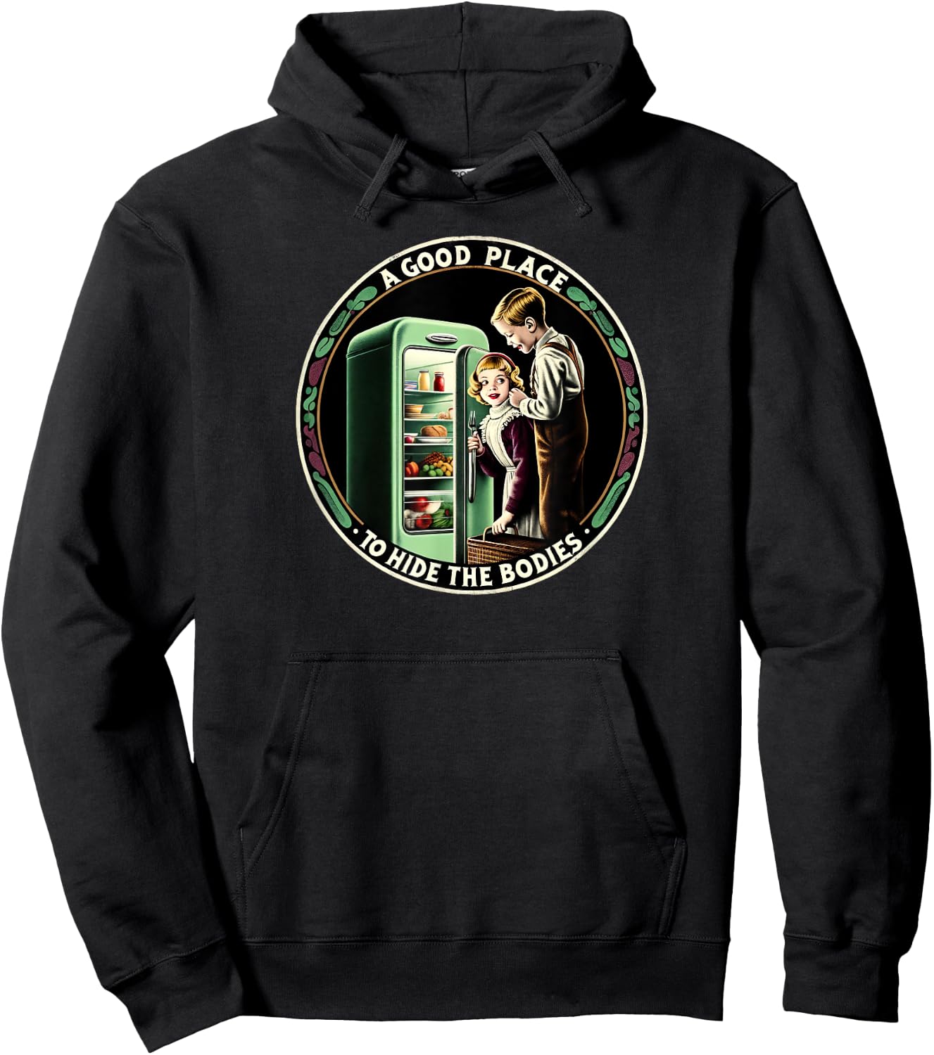 Vintage Horror Movie Hoodie - Hoodie | Black