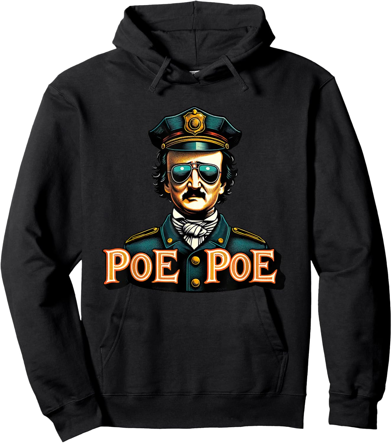 Edgar Allan Poe Poe Funny Police Hoodie - Hoodie | Black