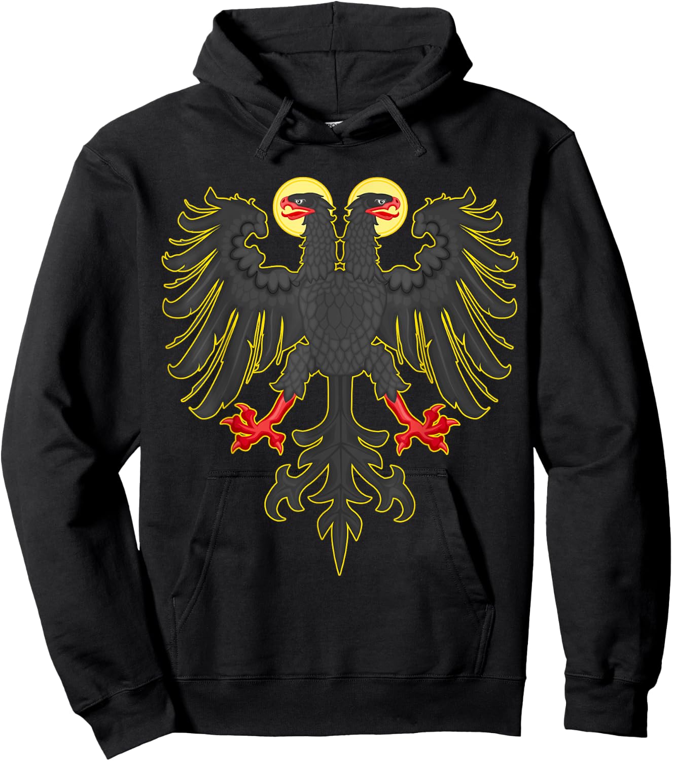 Historian's Choice HRE Holy Roman Empire Reichsadler Imperial Eagle Flag , Small, Black Hoodie - Hoodie | Black