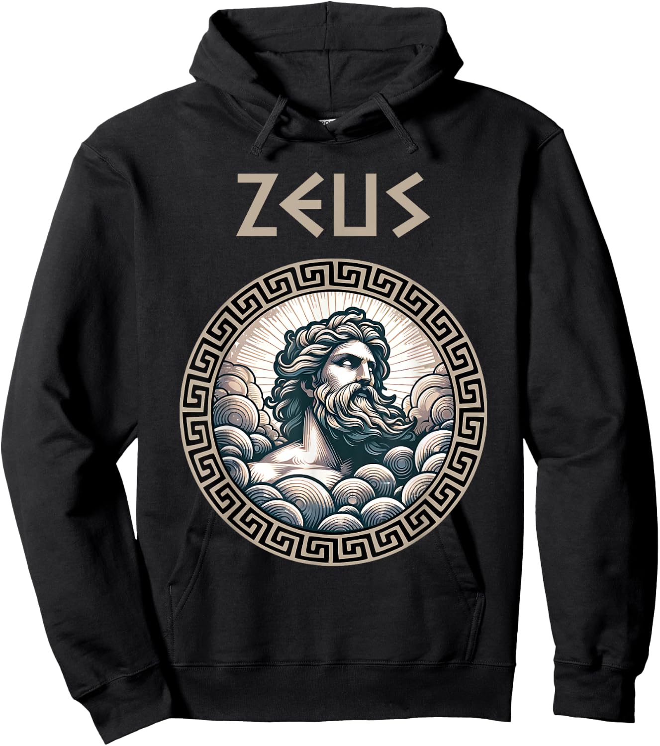 Zeus Greek God King of the Skies Hoodie - Hoodie | Black