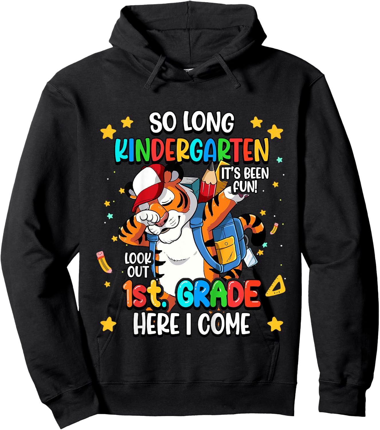 So Long Kindergarten Hello 1st Grade Hoodie - Hoodie | Black