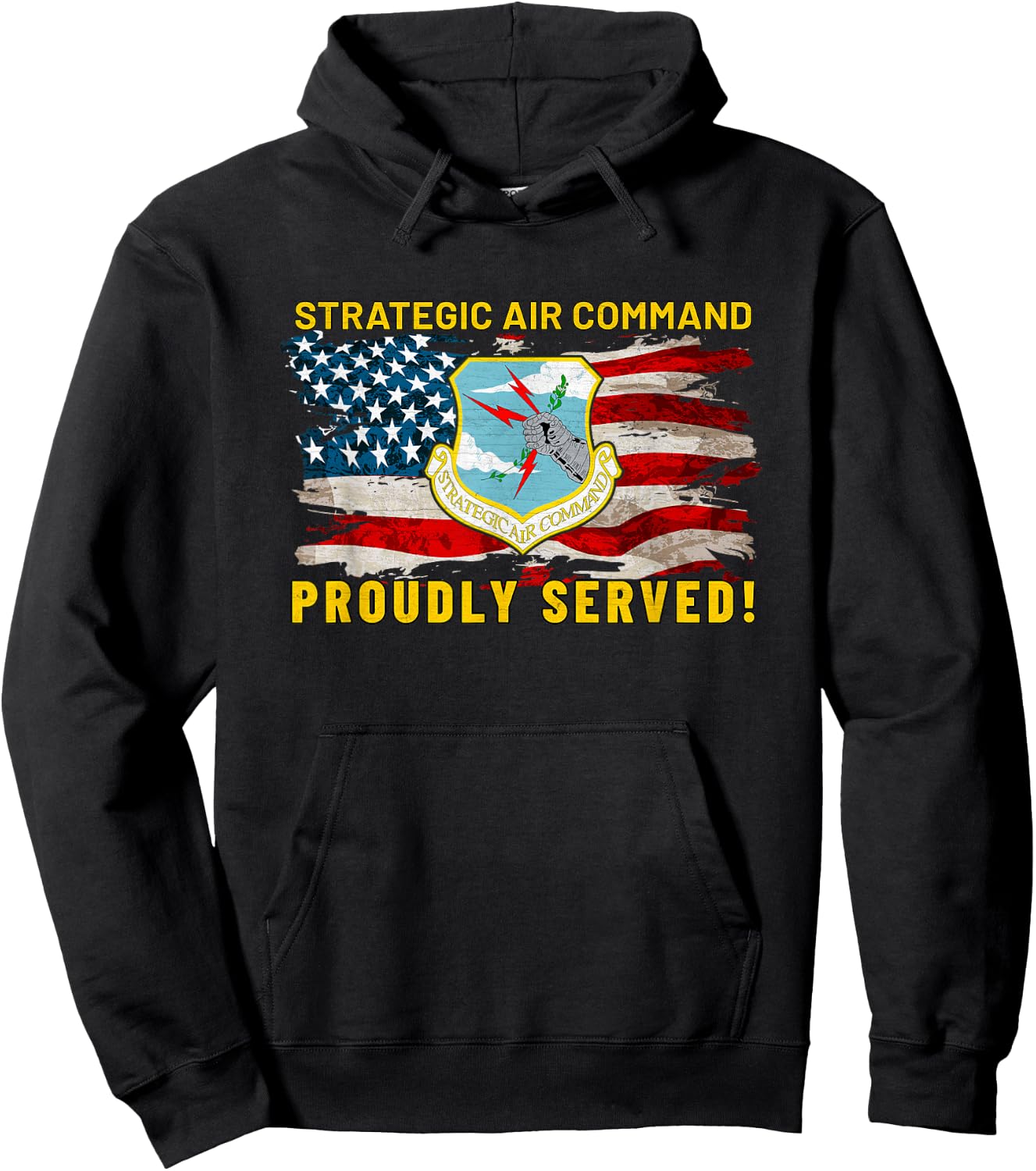 Strategic Air Command SAC US Air Force Vintage Gifts Hoodie - Hoodie | Black