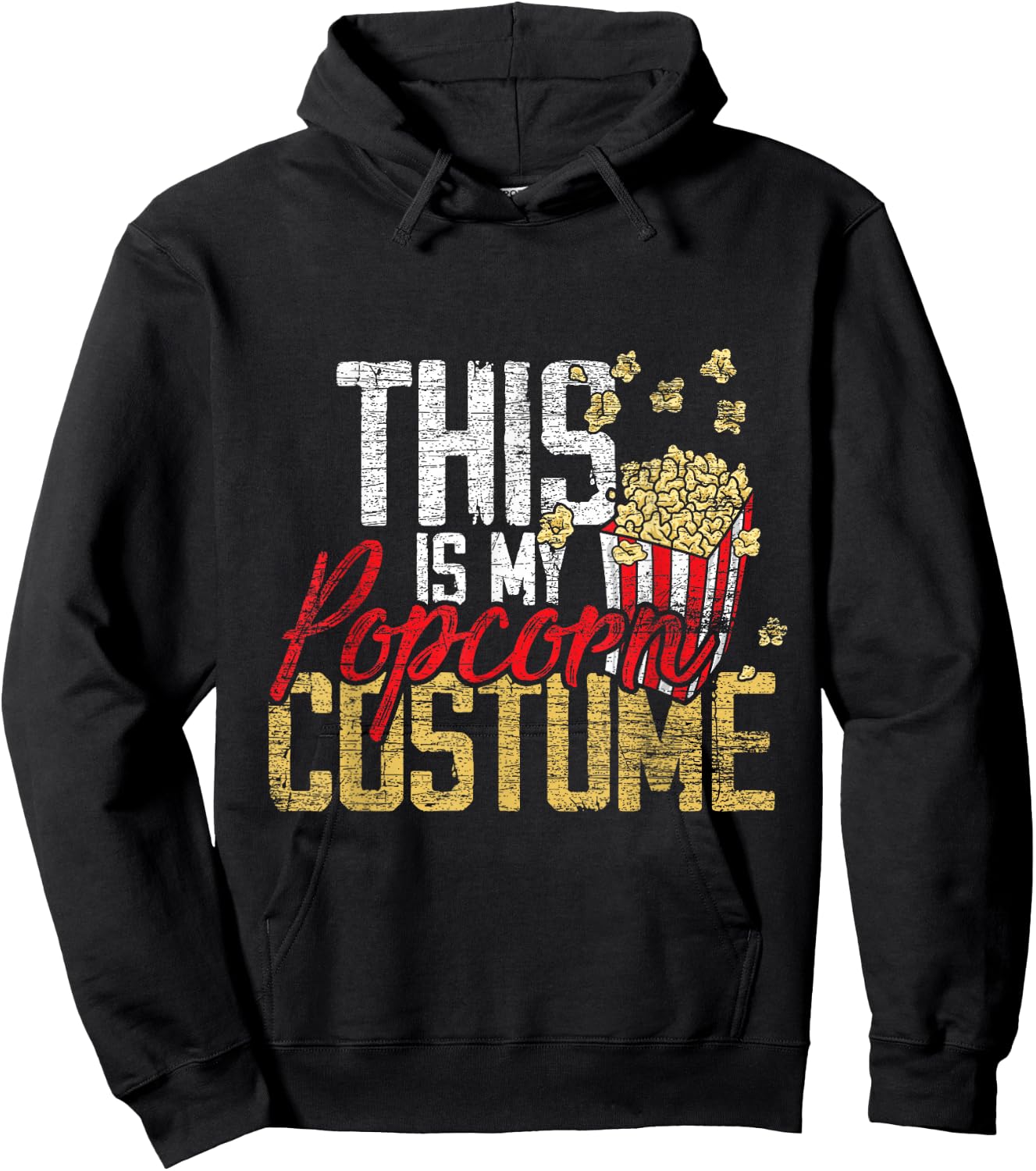 This is My Popcorn Costume Hoodie - Hoodie | Black