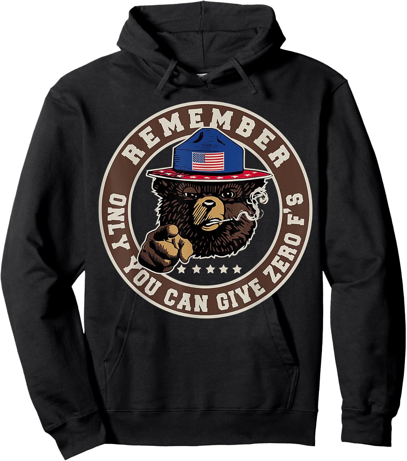 Remember Only You Can Give Zero F's Hoodie - Hoodie | Black