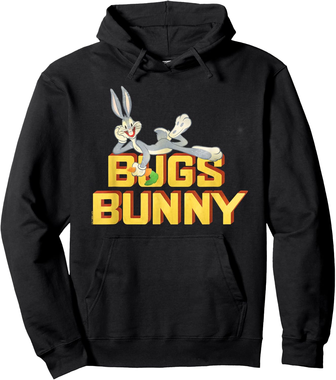 Looney Tunes Bugs Bunny Retro Art Hoodie - Hoodie | Black