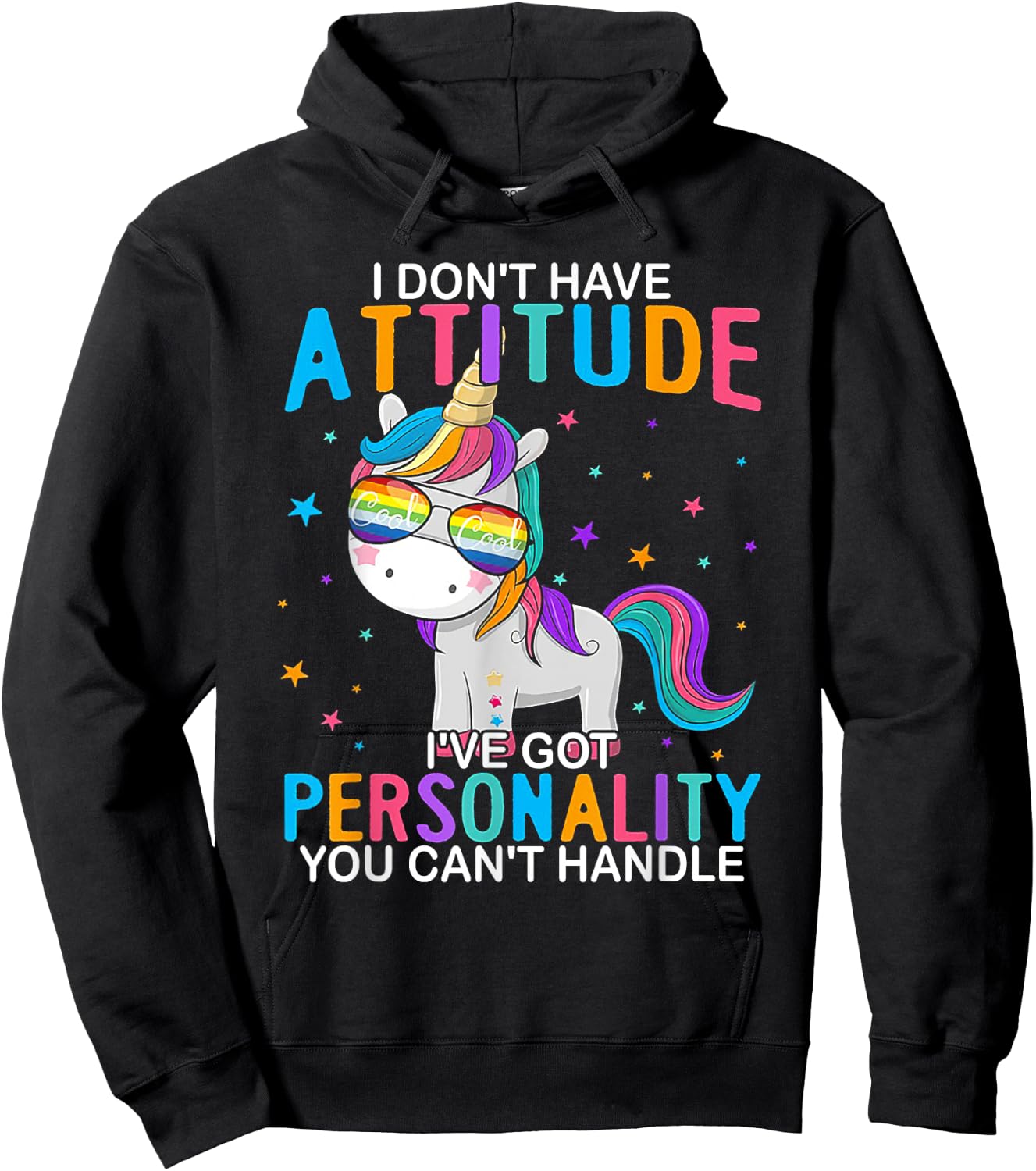 I Don't Have Attitude I've Got Personality You Can't Handle Hoodie - Hoodie | Black