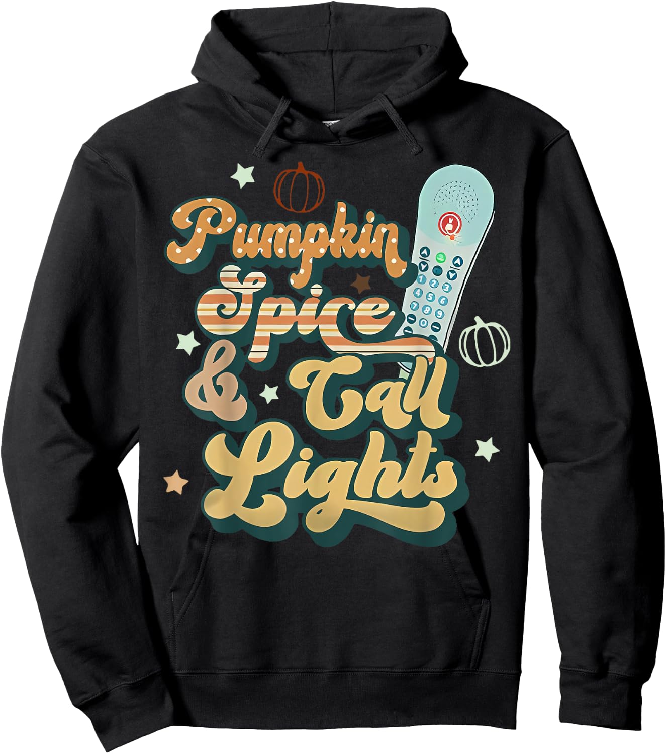 Retro Pumpkin Spice And Call Lights ER ICU Nurse Halloween Hoodie - Hoodie | Black