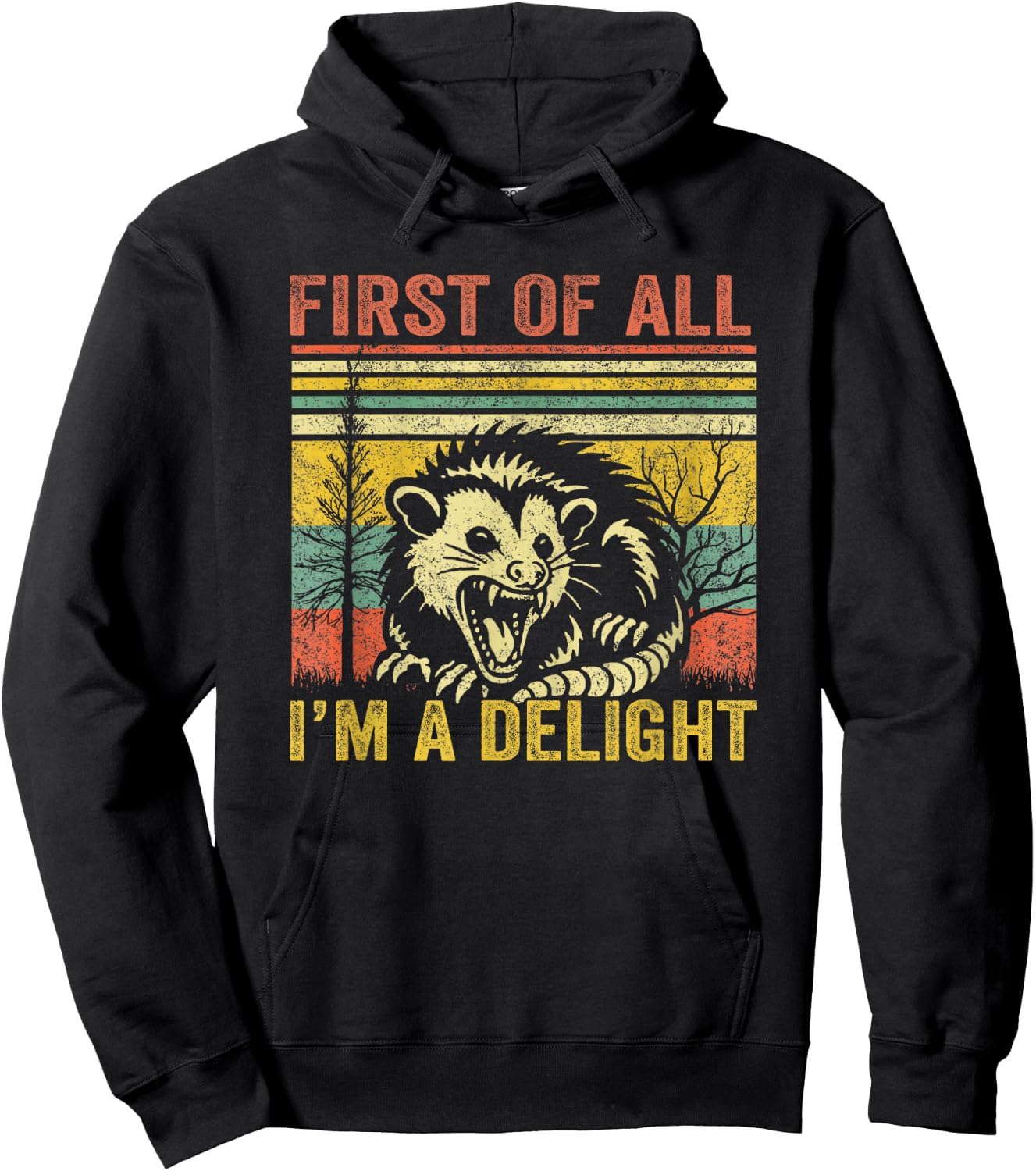 First of All I'm A Delight Hoodie - Hoodie | Black