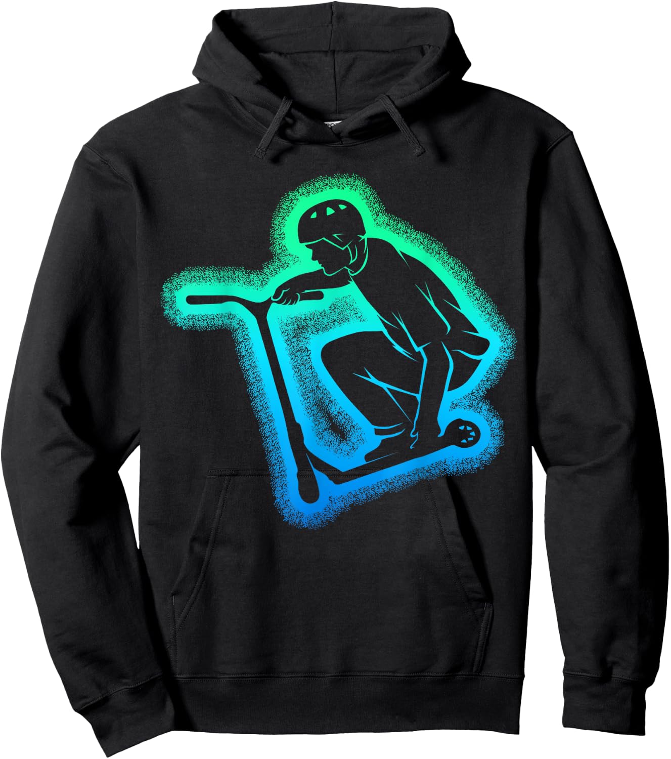 Scooter Stunt Boys Kids Men Hoodie - Hoodie | Black