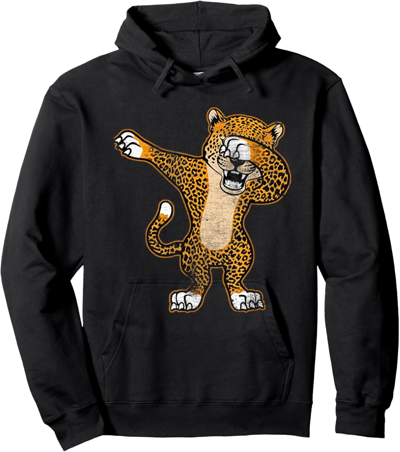 Dabbing Cheetah Cute Big Cat Lover Funny Cheetah Animal Hoodie - Hoodie | Black