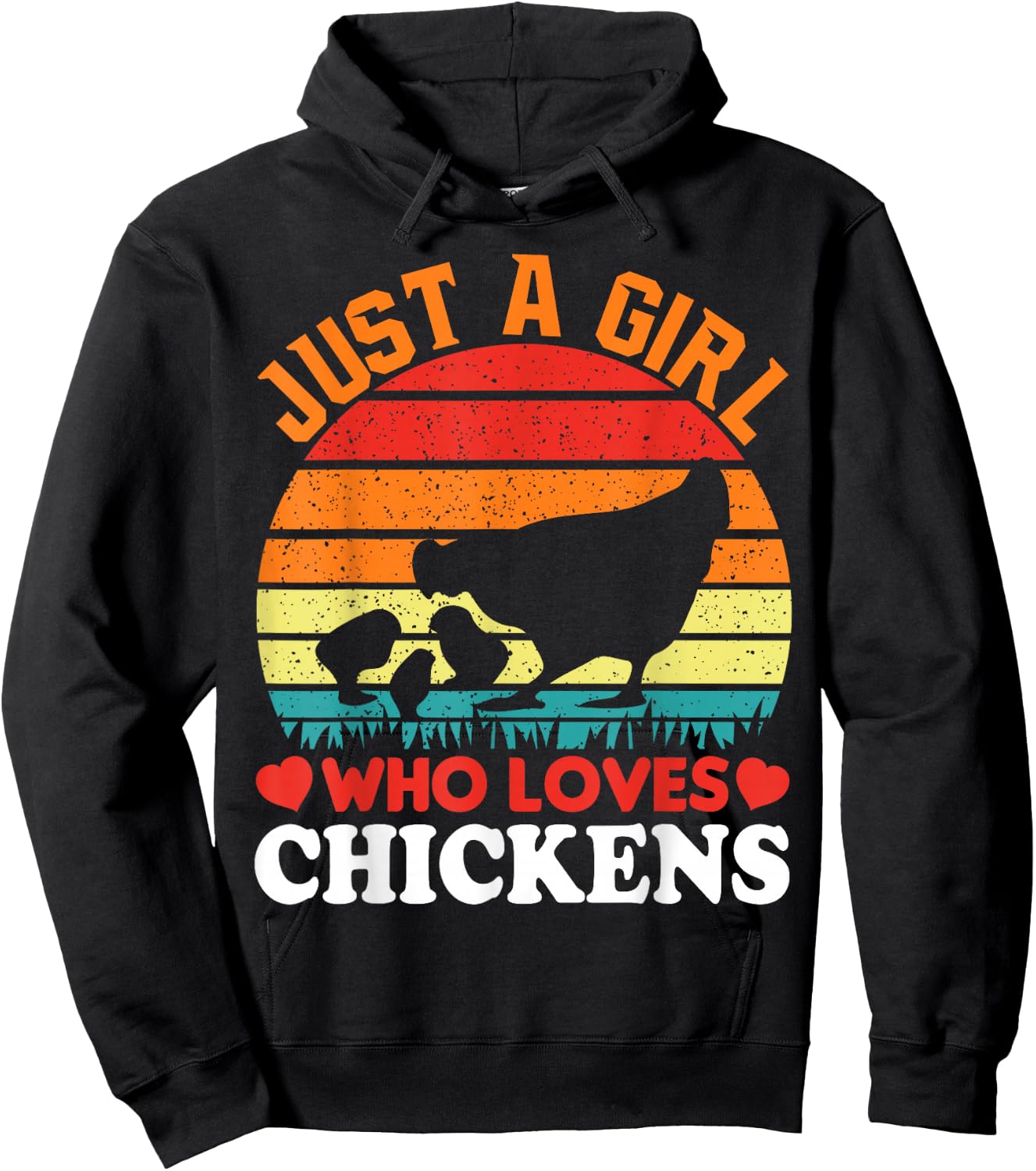 Just A Girl Who Loves Chickens Hoodie - Hoodie | Black