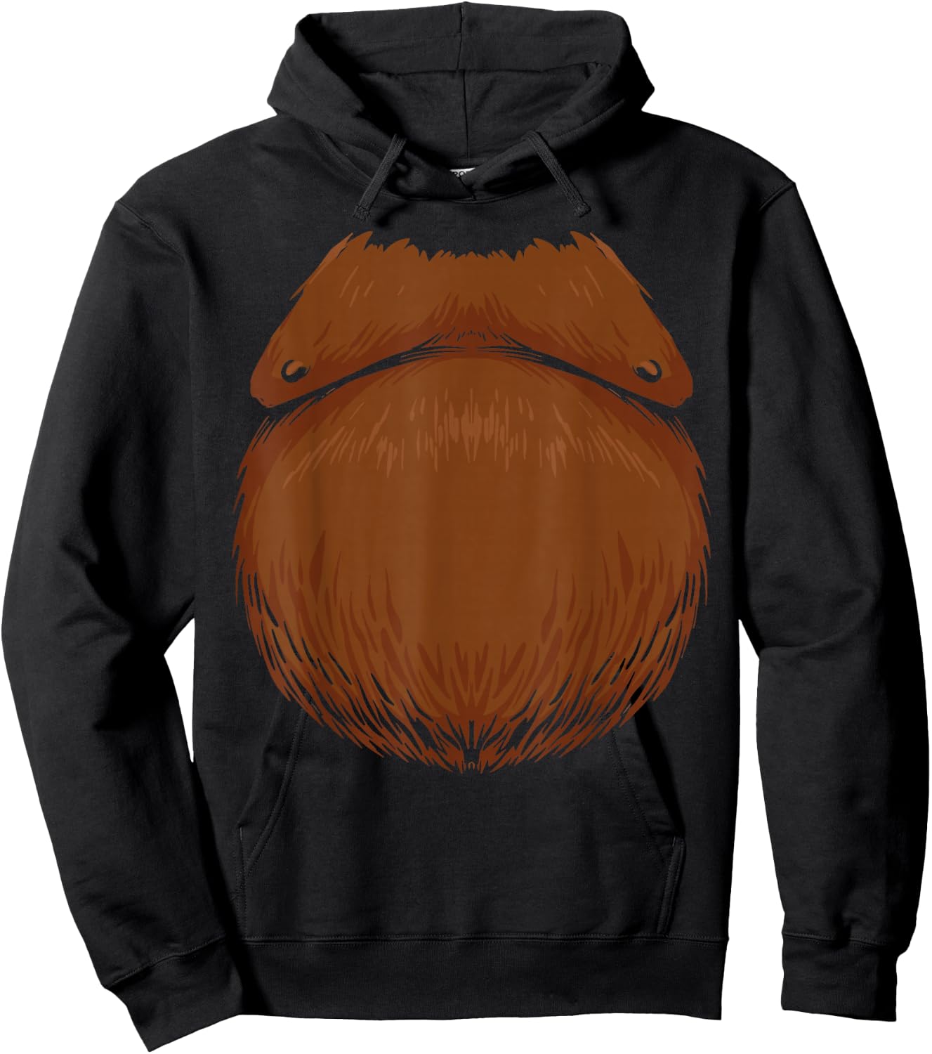 Funny Orangutan Costume meme funny Uh Oh Stinky monkey Hoodie - Hoodie | Black
