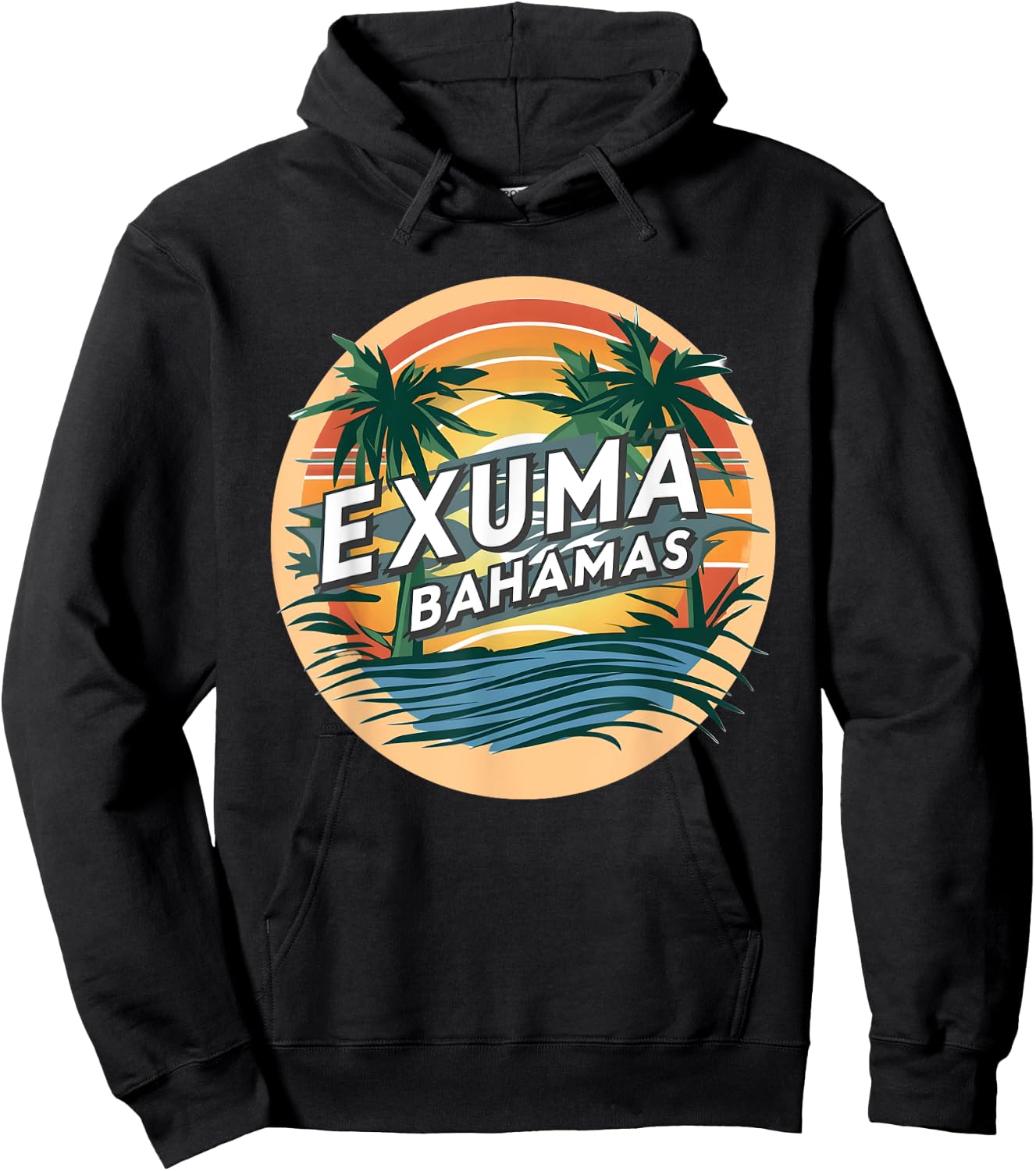 Exuma Bahamas Hoodie - Hoodie | Black