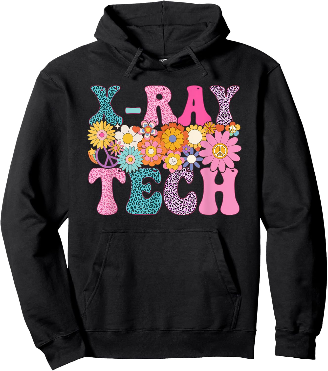 X-ray Tech Week Groovy Leopard Appreciation Day Hoodie - Hoodie | Black