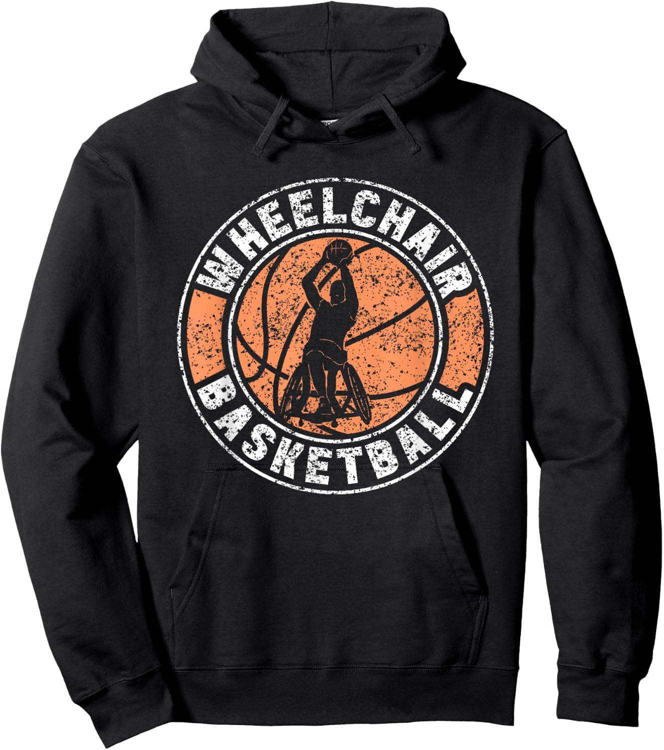 Wheelchair Basketball Player Sports Wheelchair Basketball Hoodie - Hoodie | Black