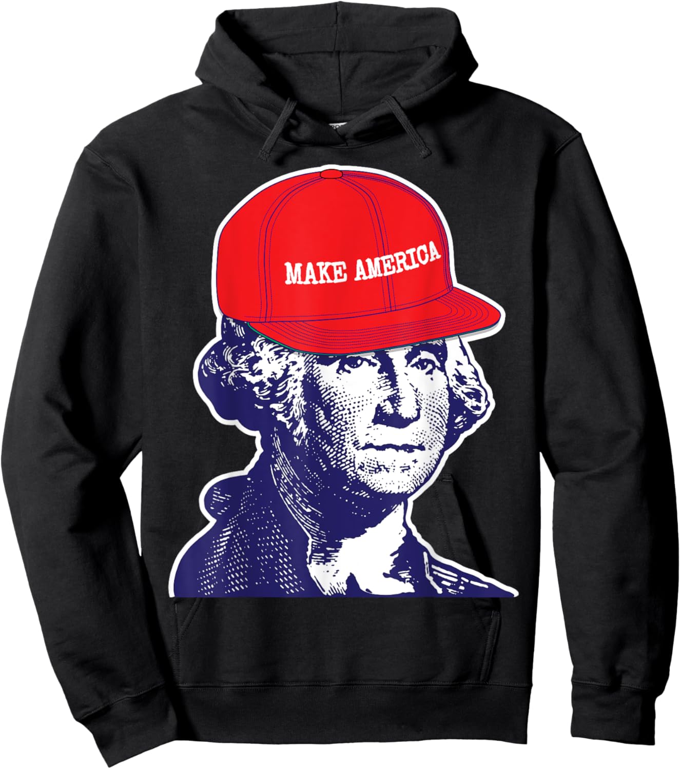 George Washington Shirt Make America Hoodie - Hoodie | Black