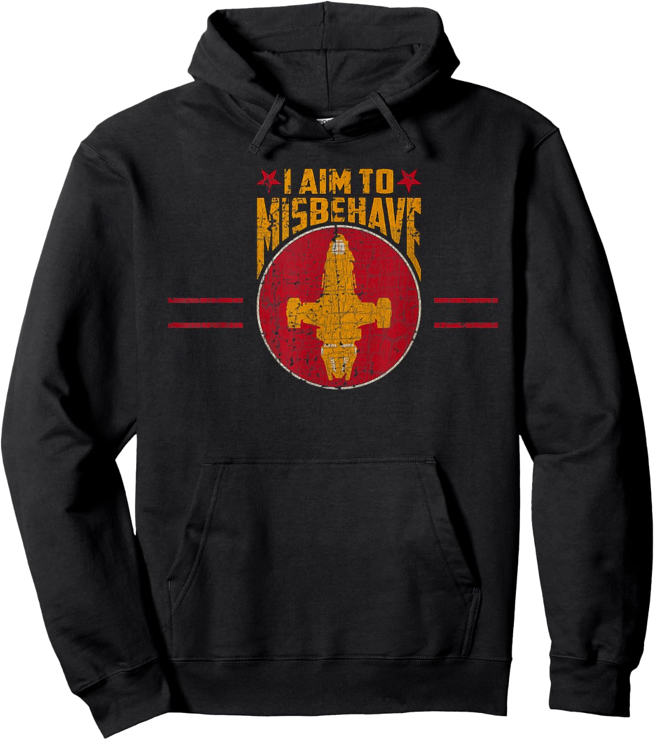 Ship Works I Aim to Misbehave Hoodie - Hoodie | Black