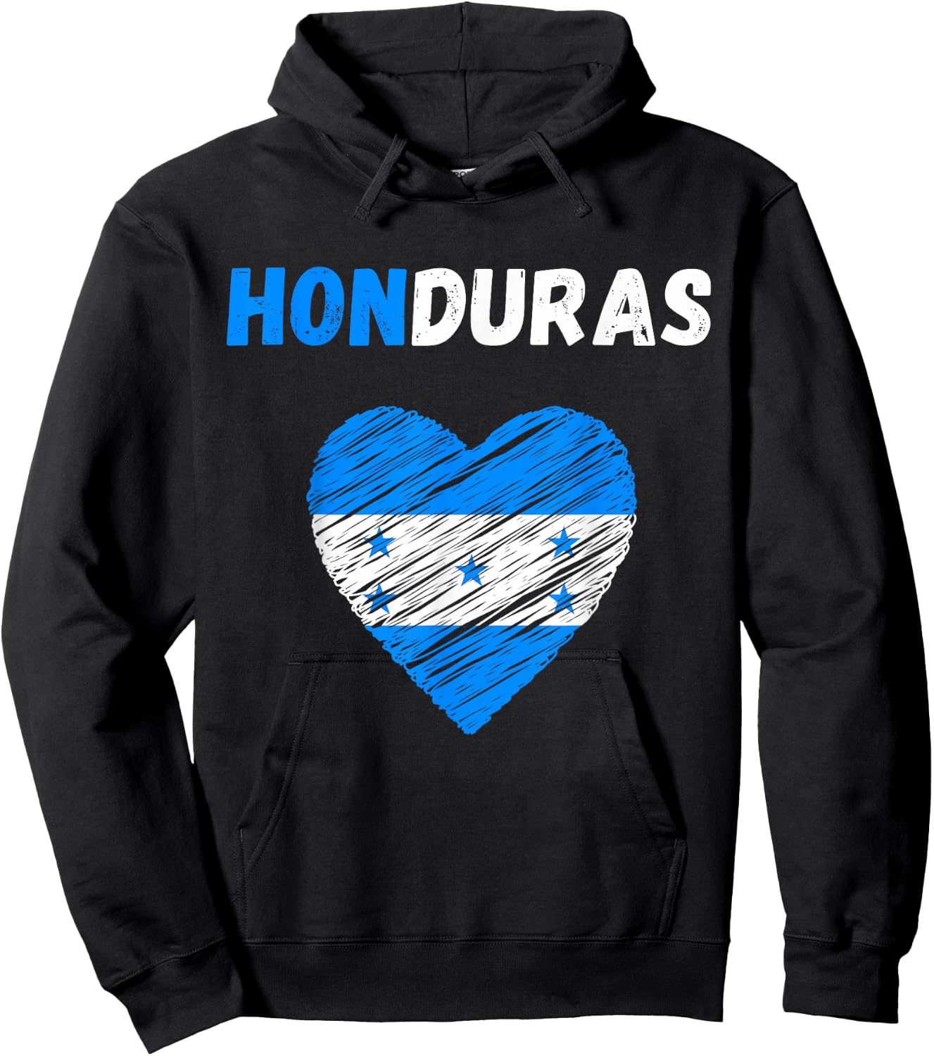 Honduras Flag Holiday Honduras Heart Honduran Flag Hoodie - Hoodie | Black