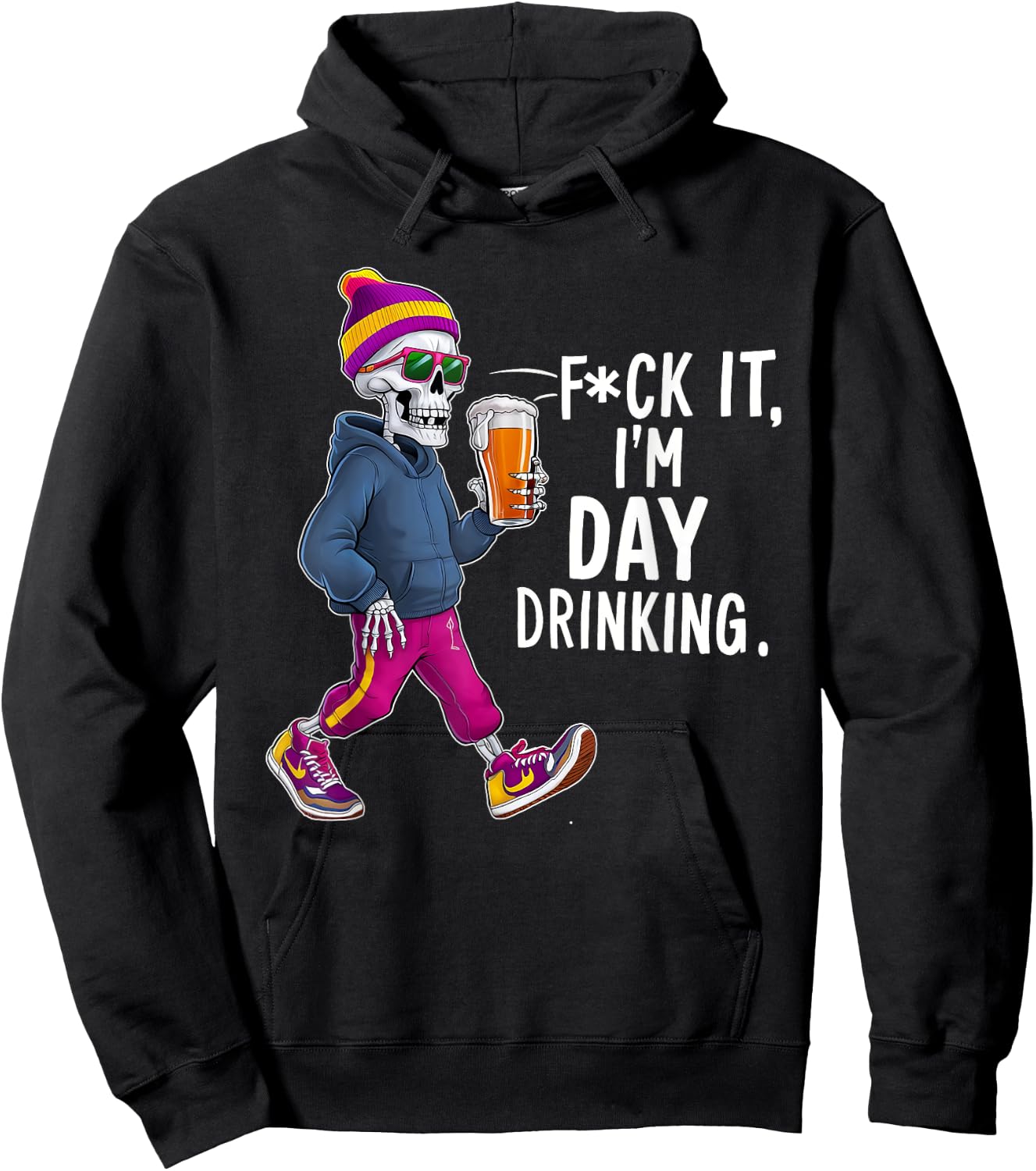 F-uck It I'm Day Drinking Hoodie - Hoodie | Black