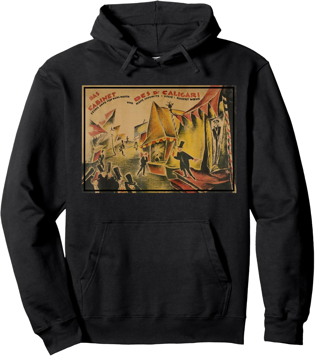 The Cabinet of Dr Caligari Poster (1919) Hoodie - Hoodie | Black