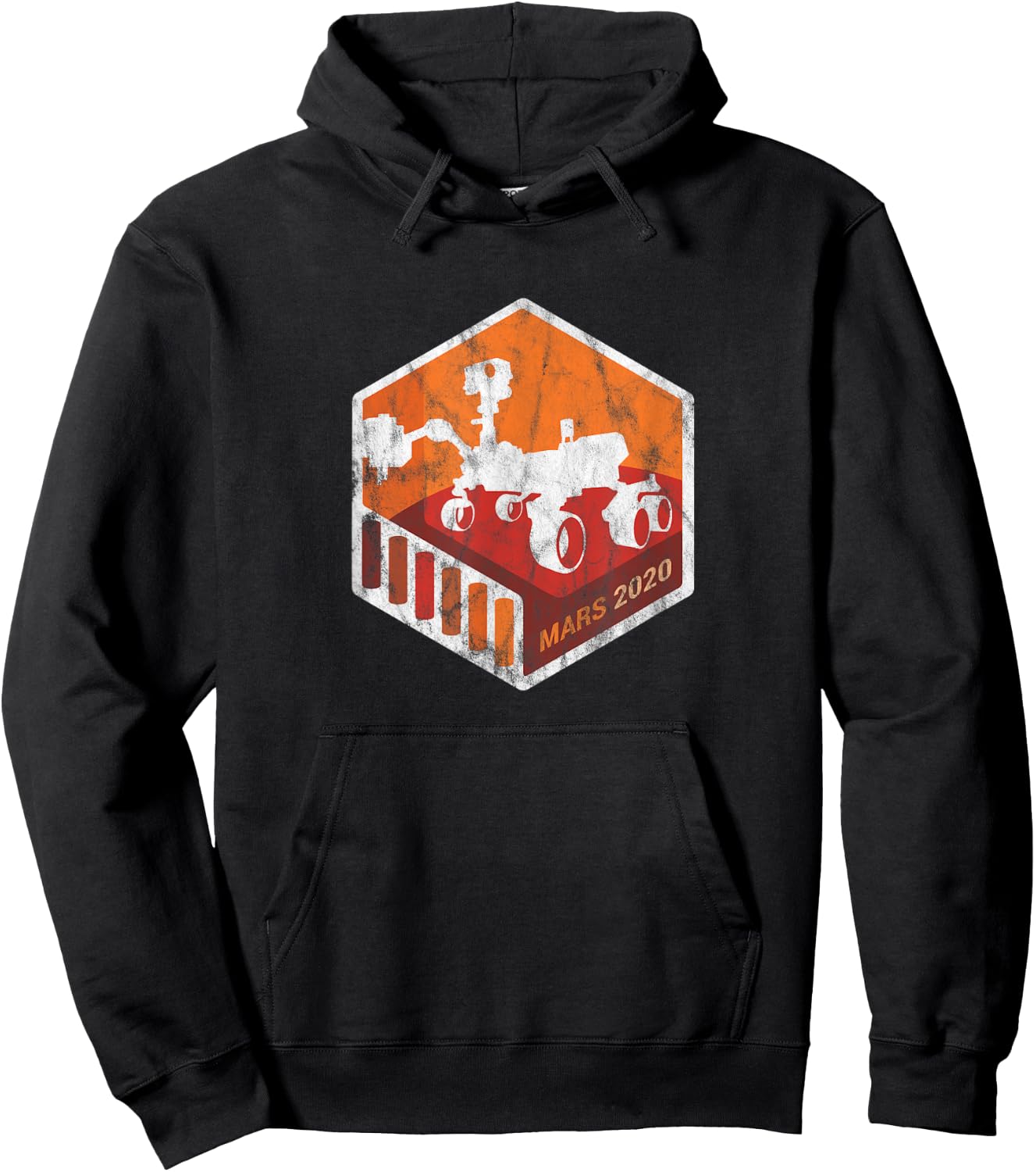 NASA JPL Mars 2020 Rover Mission Mars Exploration Vintage Hoodie - Hoodie | Black
