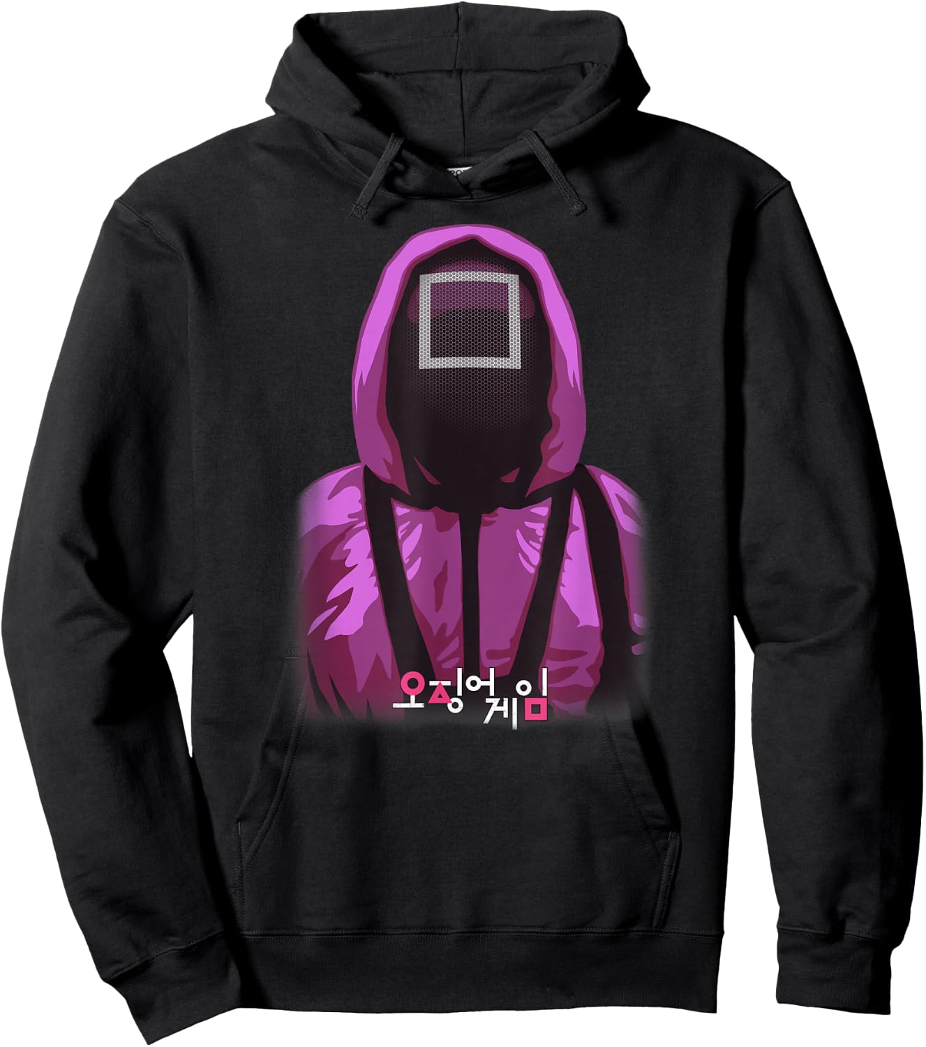 Squid Game Square Mask Guard Hoodie - Hoodie | Black