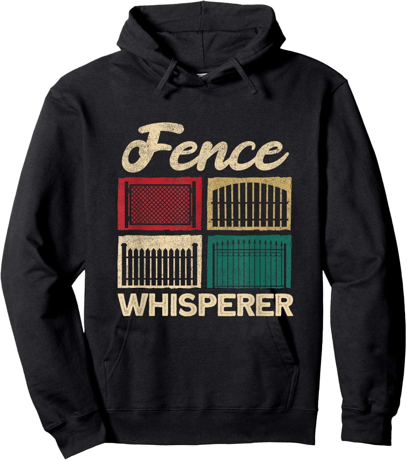Fence Installer Fence Whisperer Hoodie - Hoodie | Black